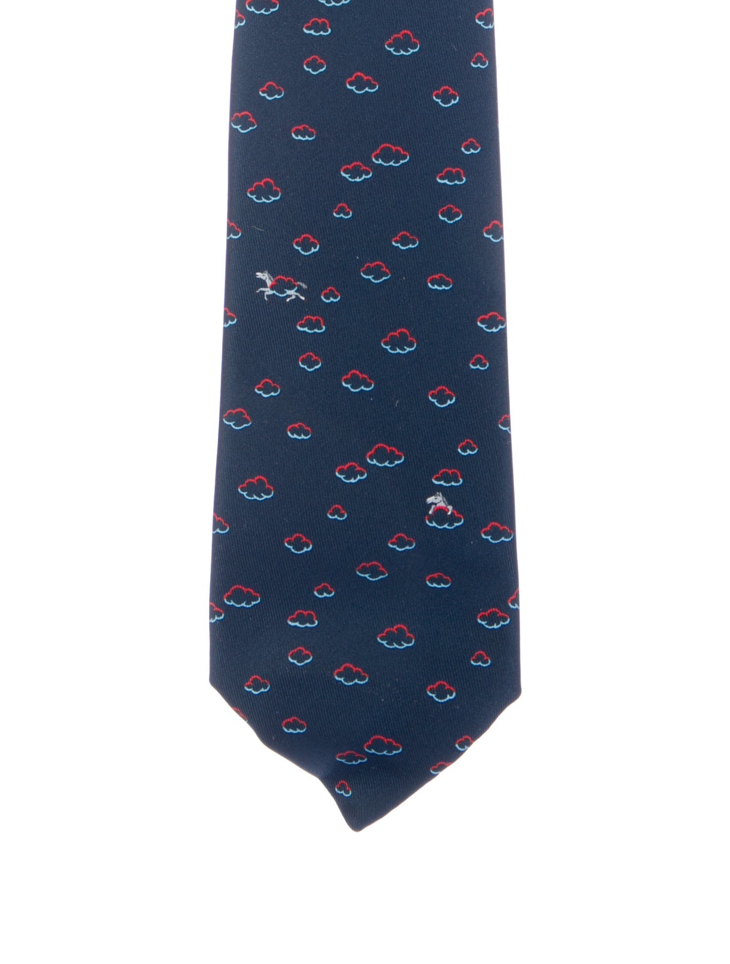 Hermès Silk Print Tie