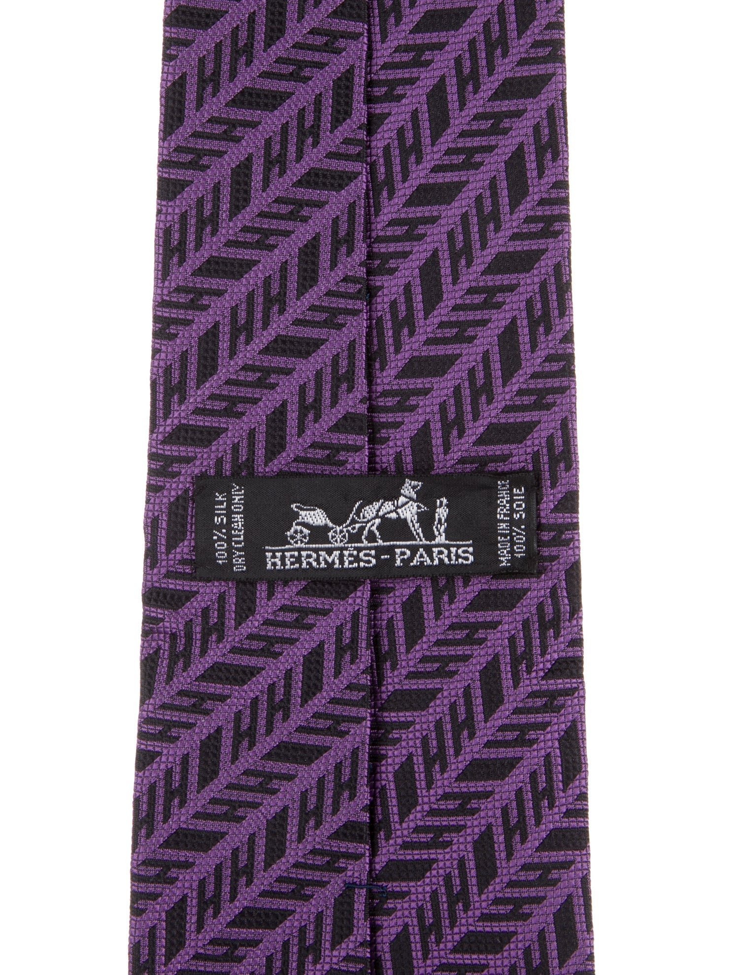 Hermès Silk Printed Tie