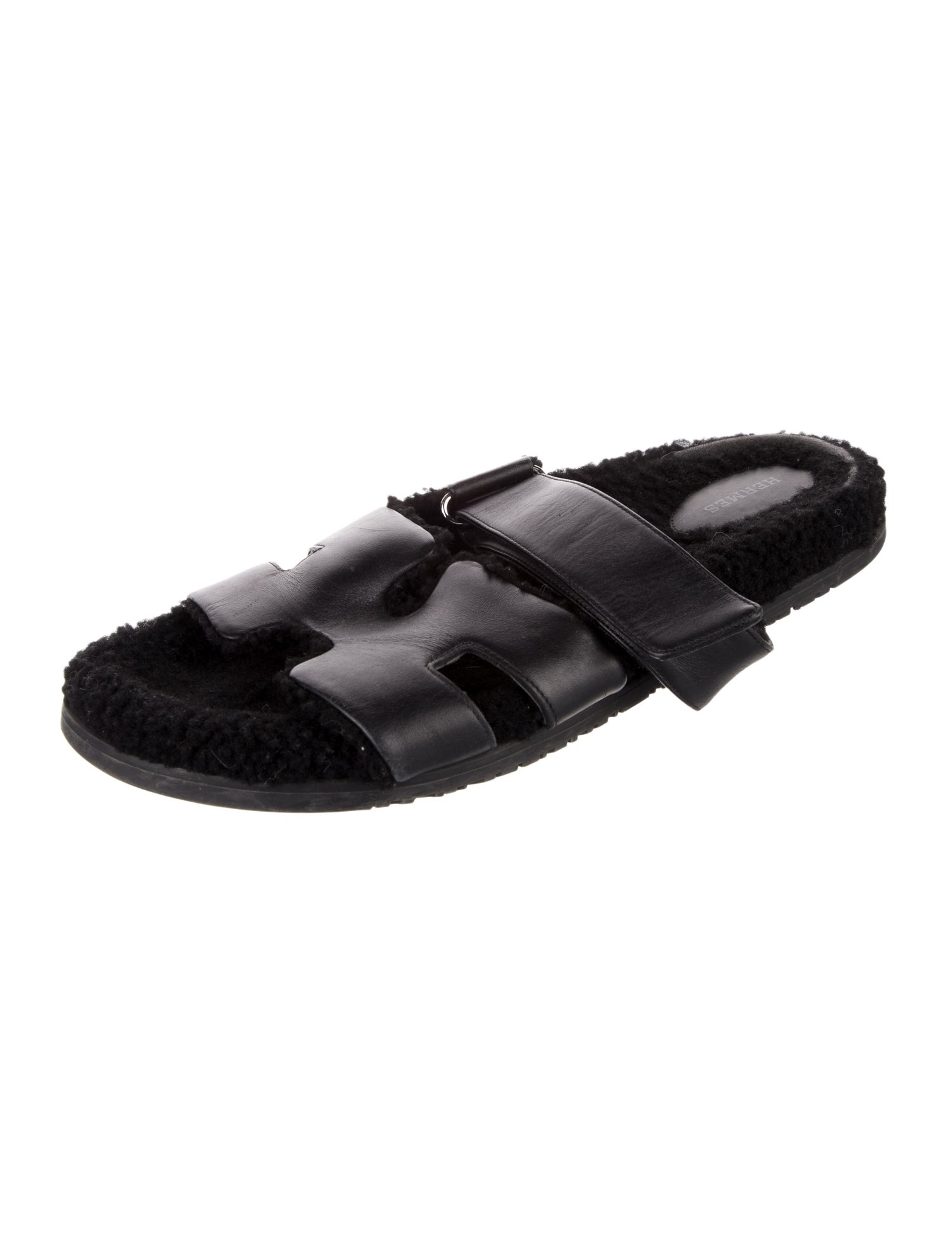 Hermès Chypre Leather Slides