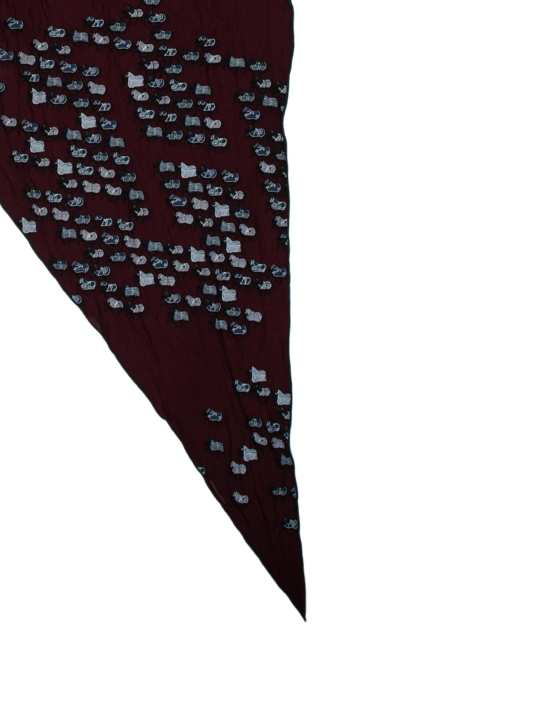 Hermès The Parade Losange Cashmere Scarf