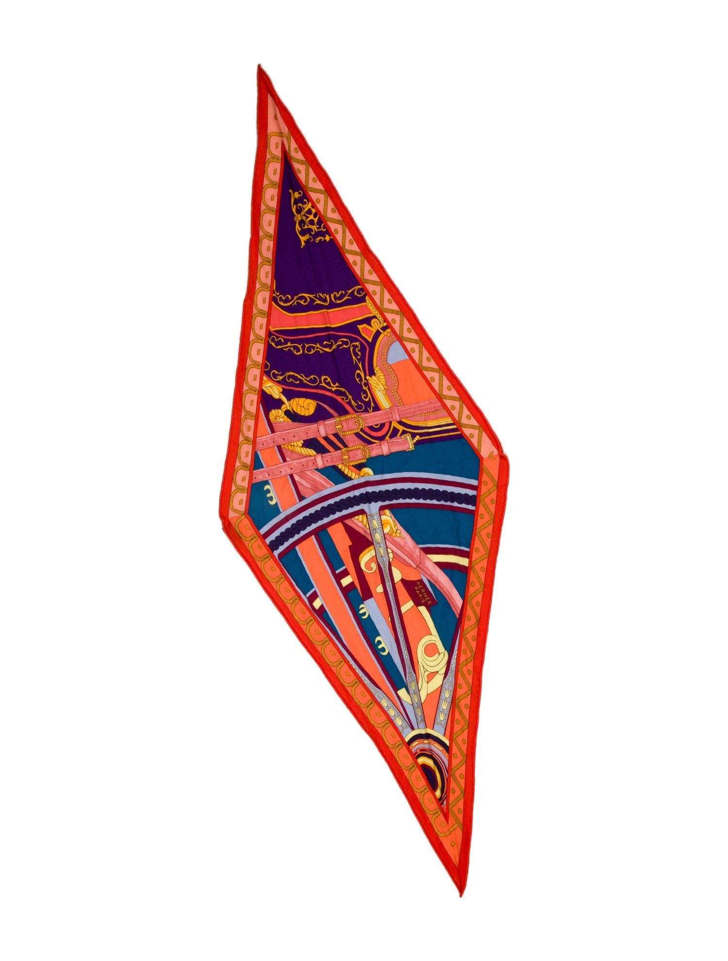 Hermès Balade en Berline Losange Cashmere Scarf