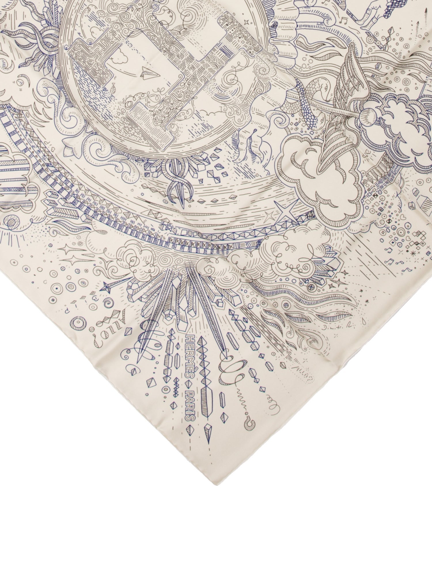 Hermès Please Hold The Line Silk Scarf w/ Tags