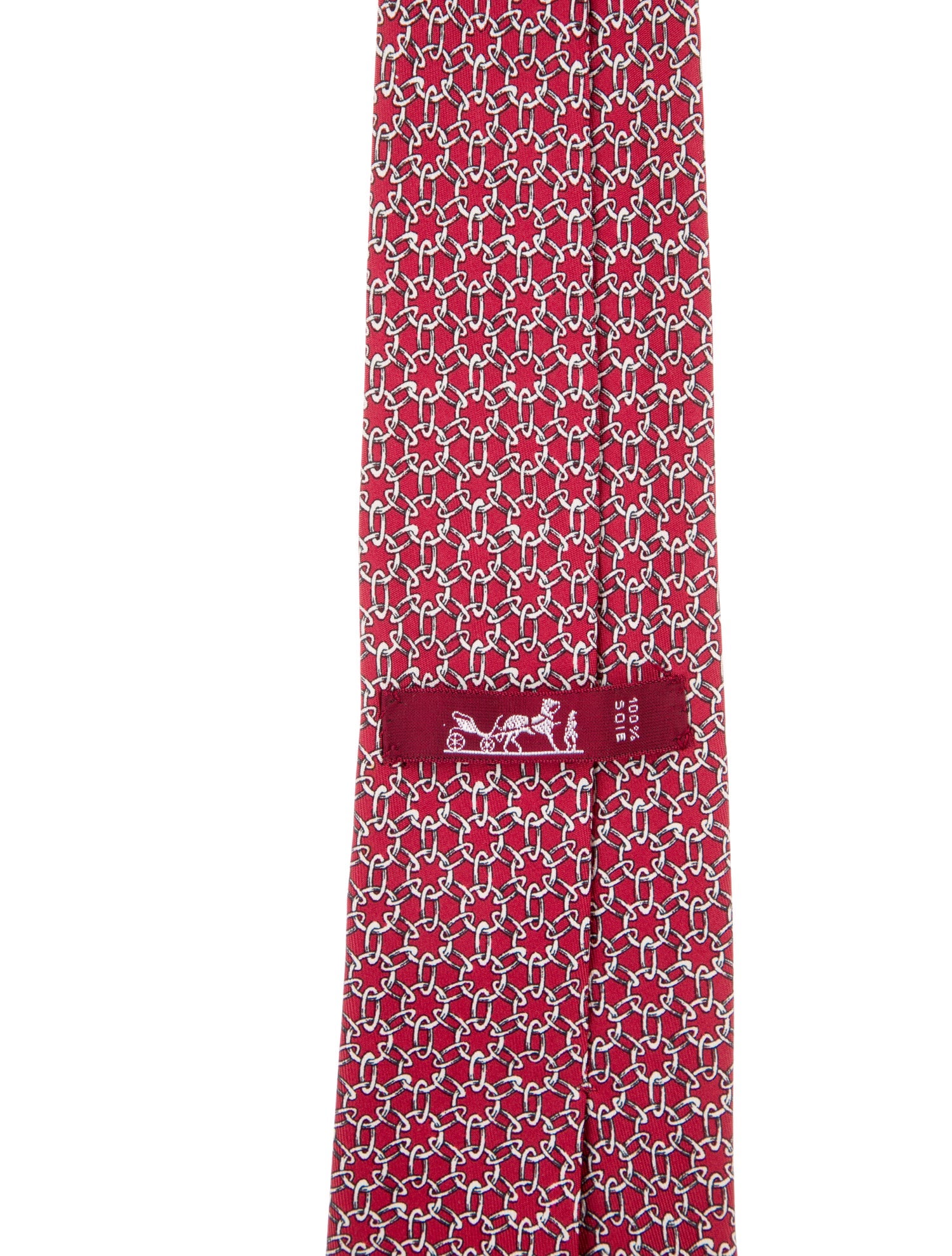 Hermès Silk Printed Tie