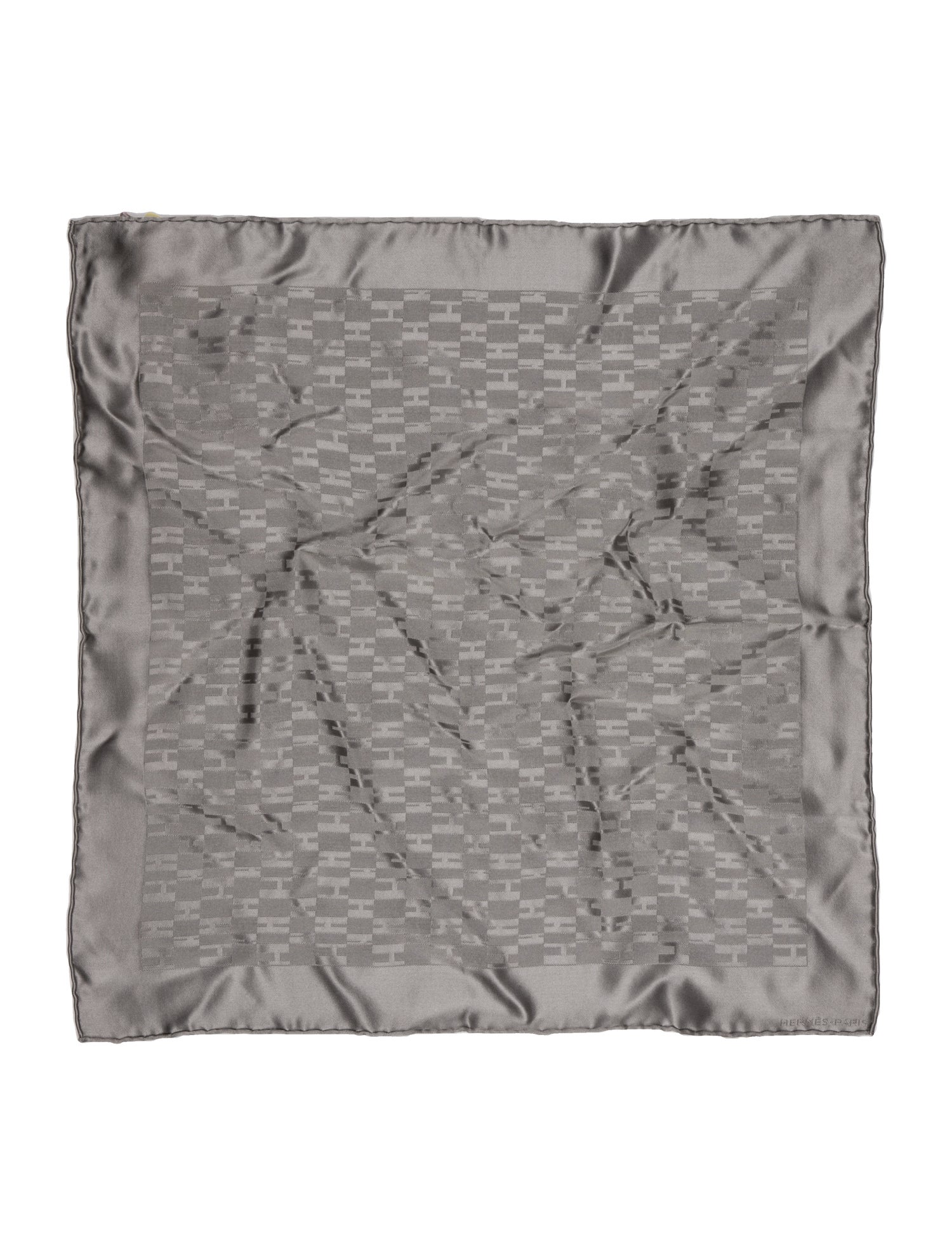 Hermès Silk Jacquard pocket Square w/Tags