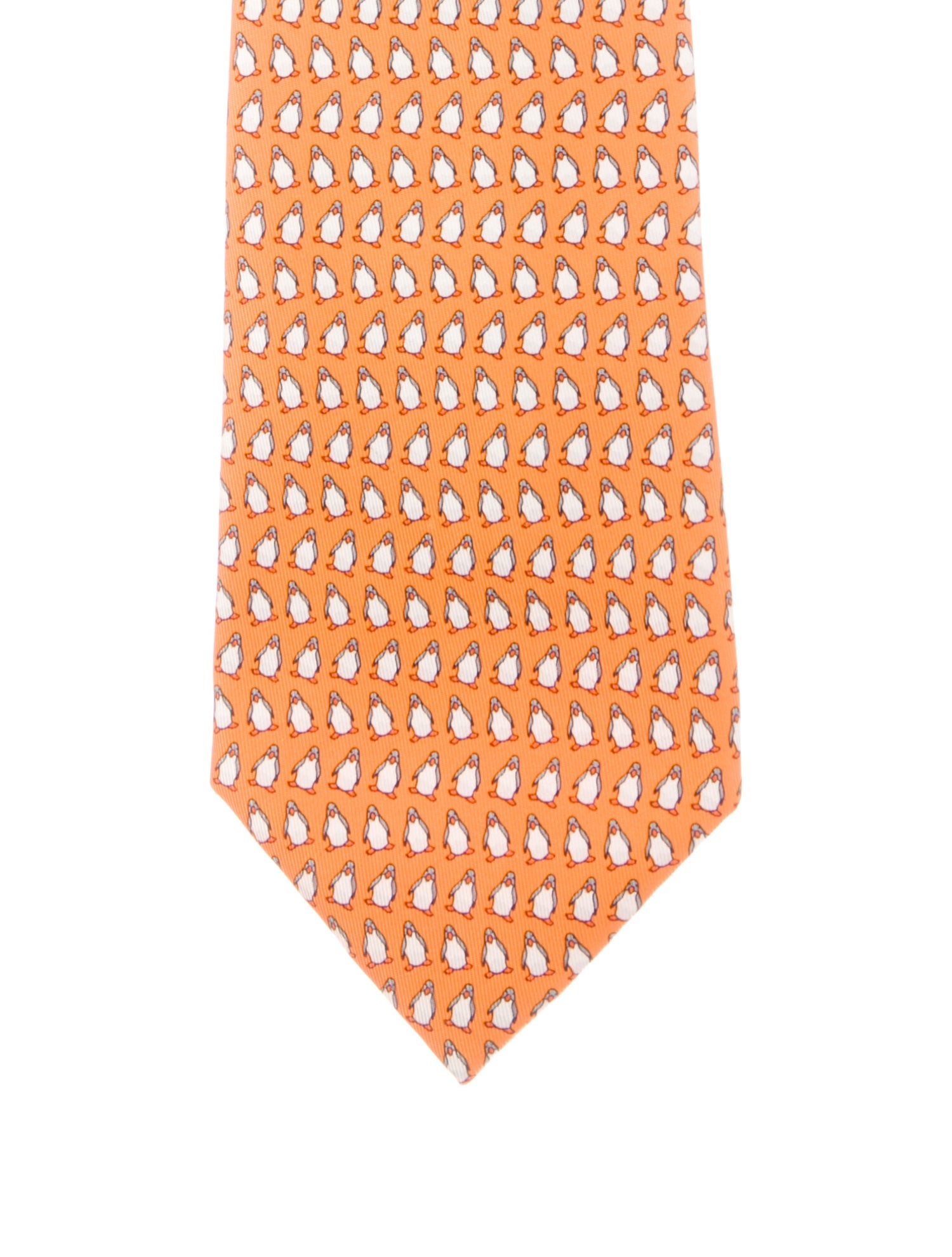 Hermès Silk Printed Tie