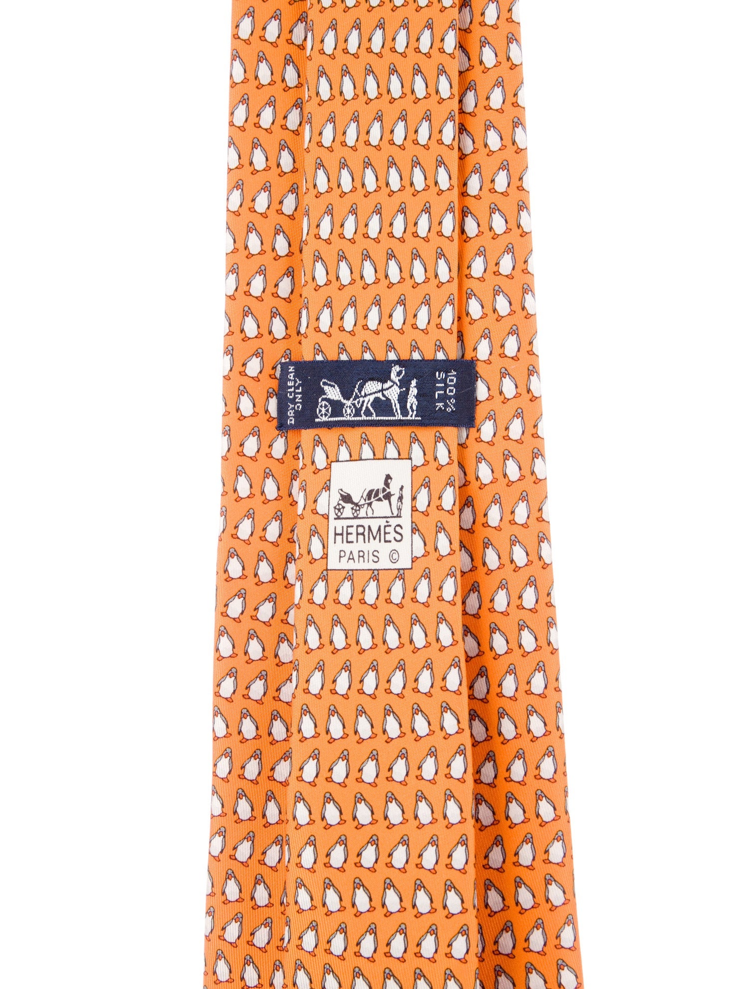 Hermès Silk Printed Tie