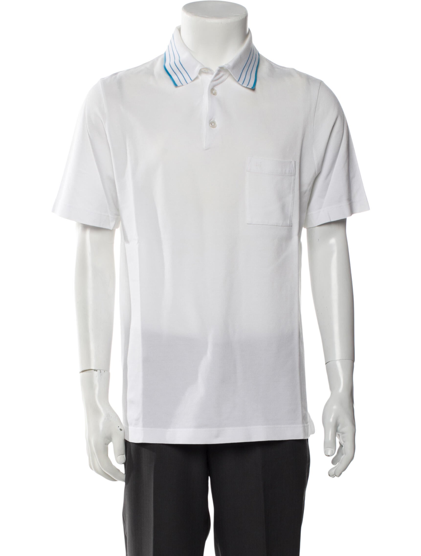 Hermès V-Neck Short Sleeve Polo Shirt