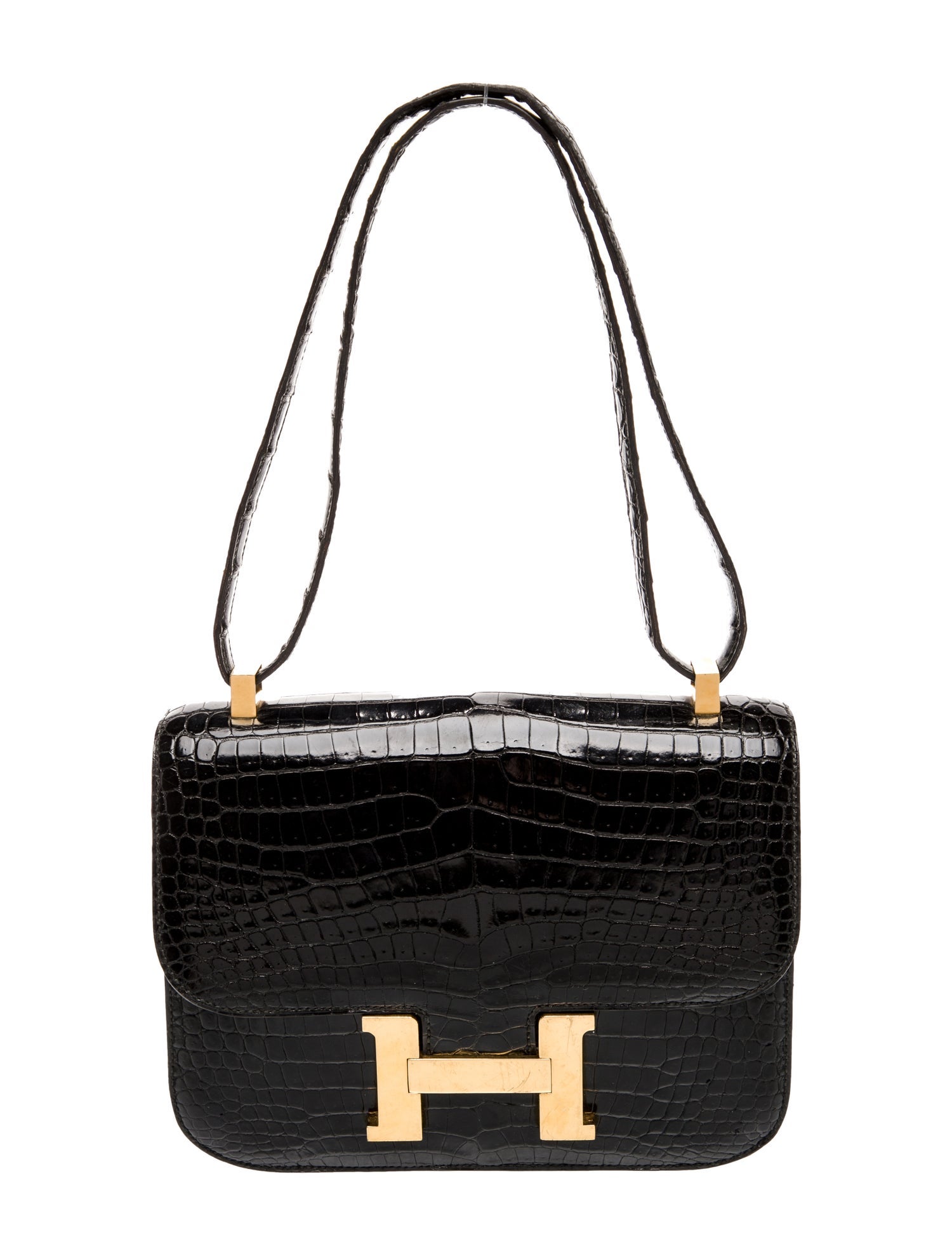 Hermès Shiny Crocodile Constance 23
