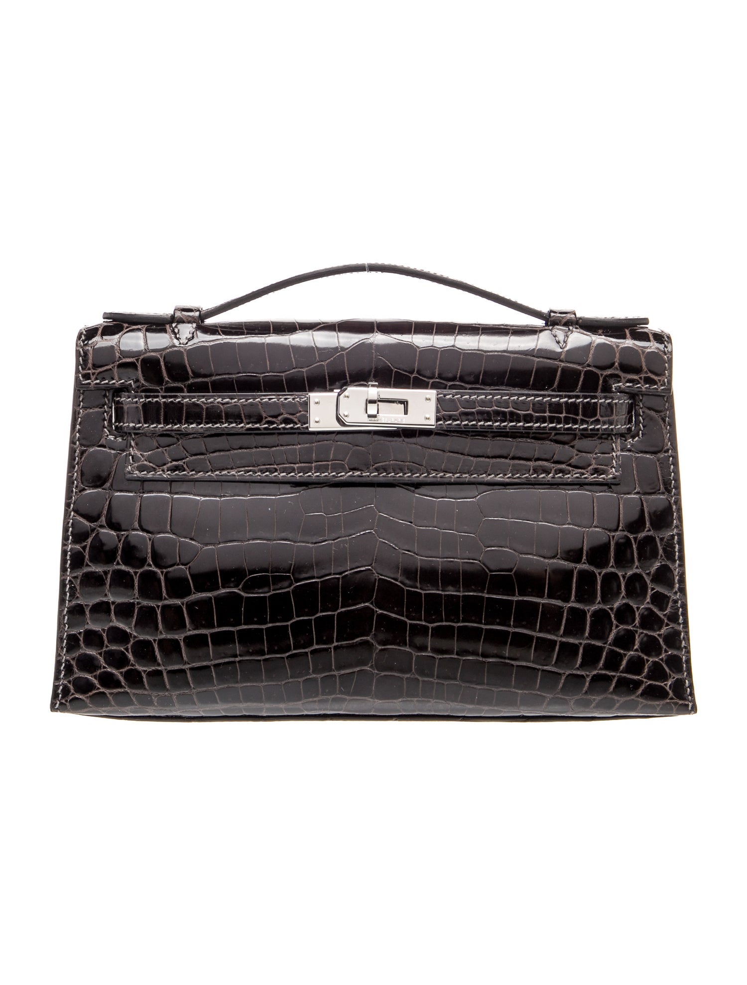 Hermès Shiny Niloticus Crocodile Kelly Pochette