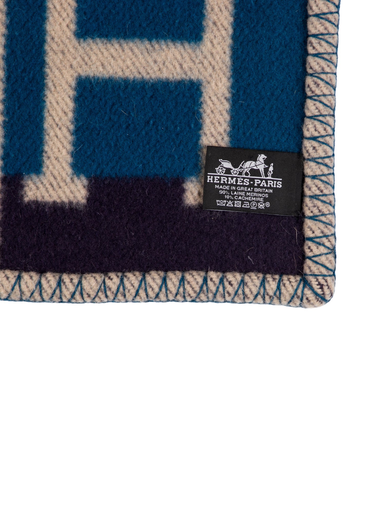 Hermès Avalon Bayadere Throw Blanket