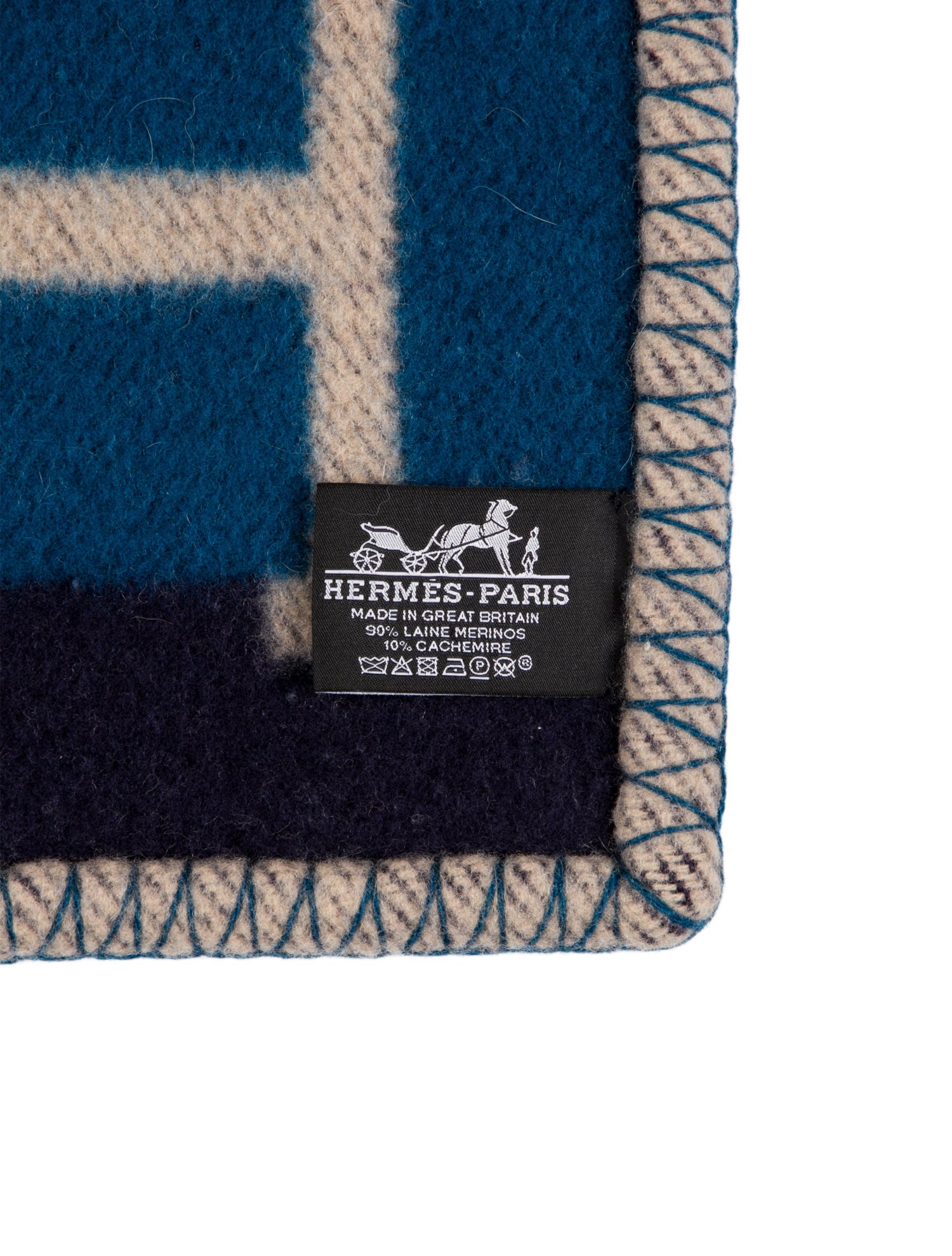 Hermès Avalon Bayadere Throw Blanket