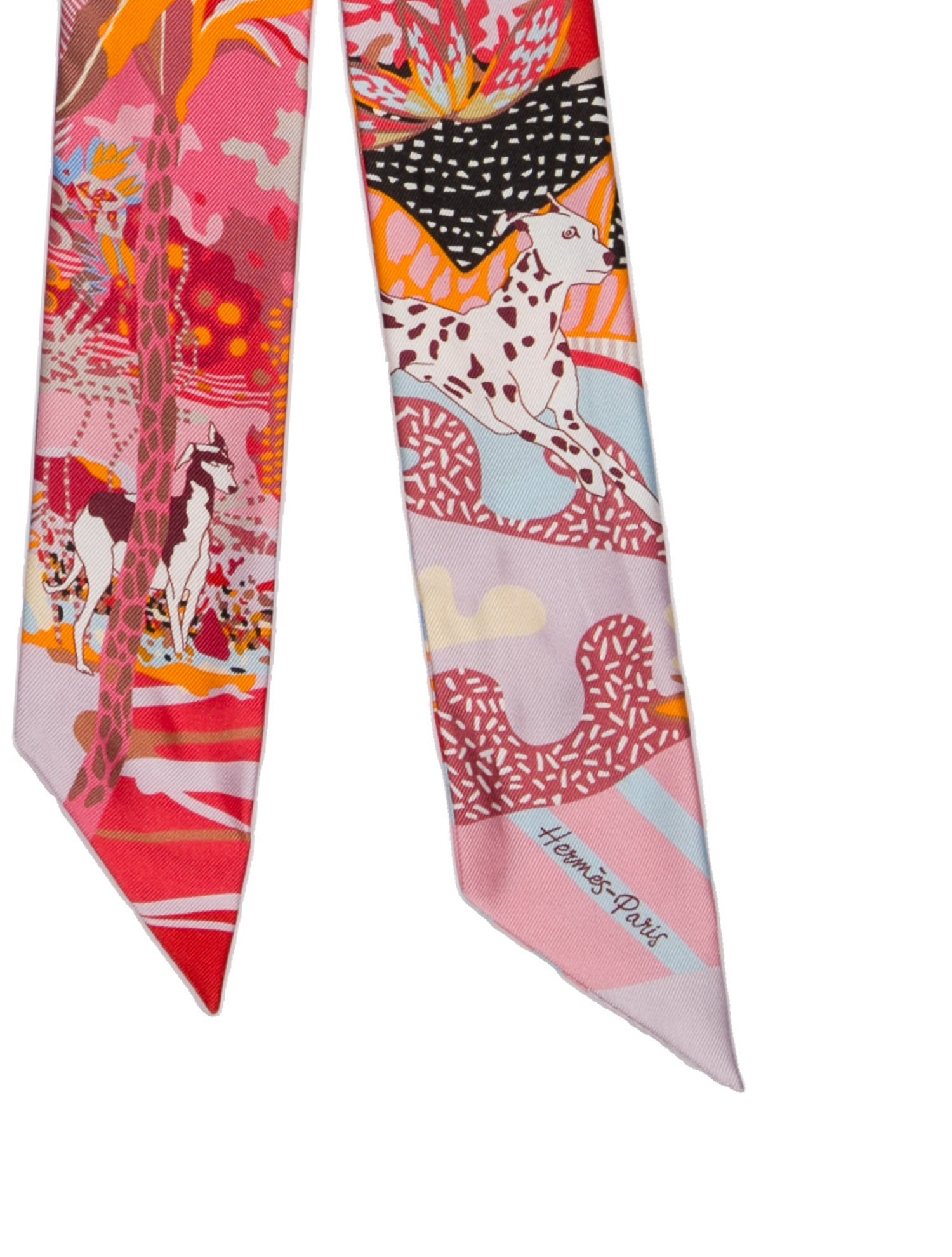 Hermès En Liberte! Silk Twilly Scarf