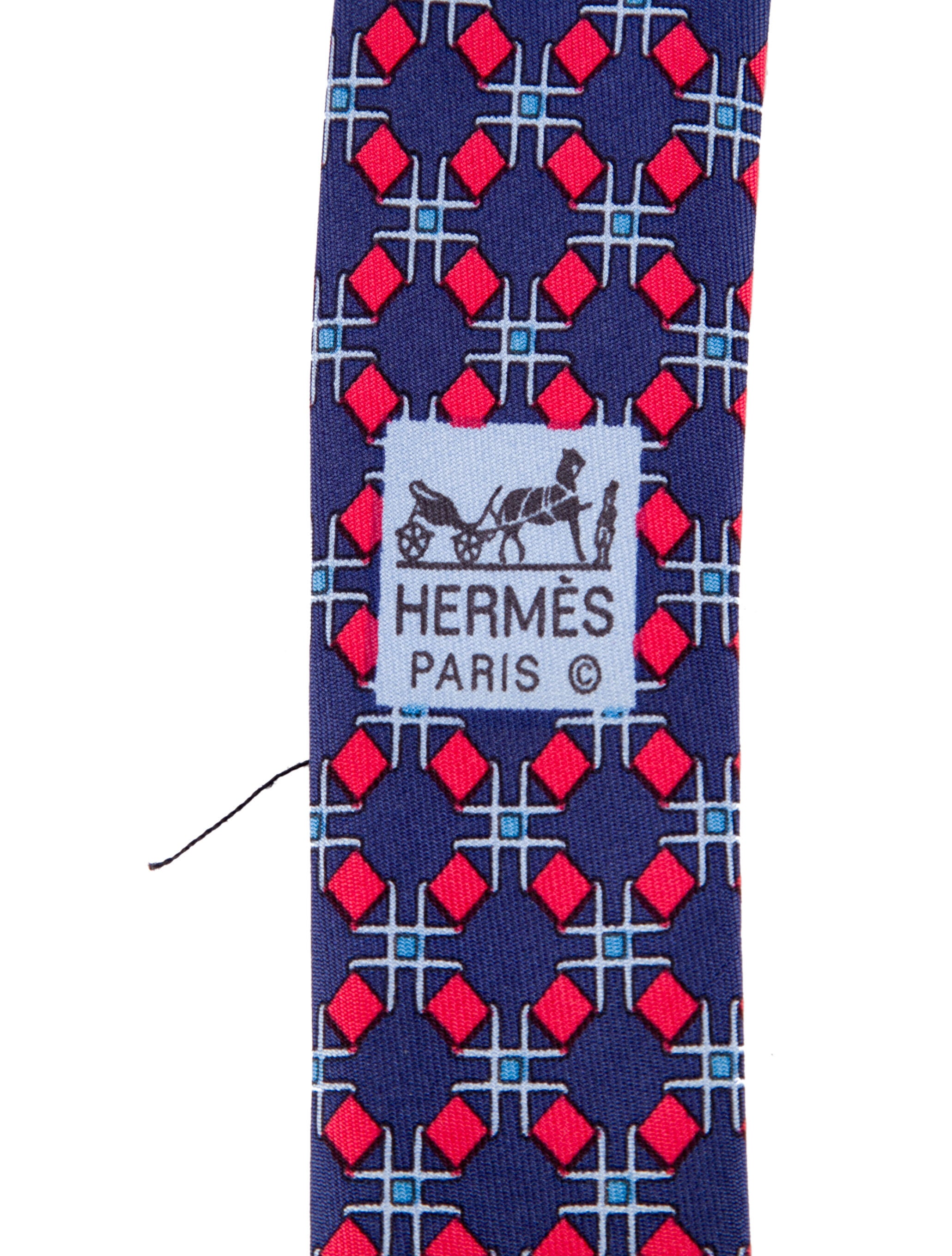 Hermès Silk Print Tie