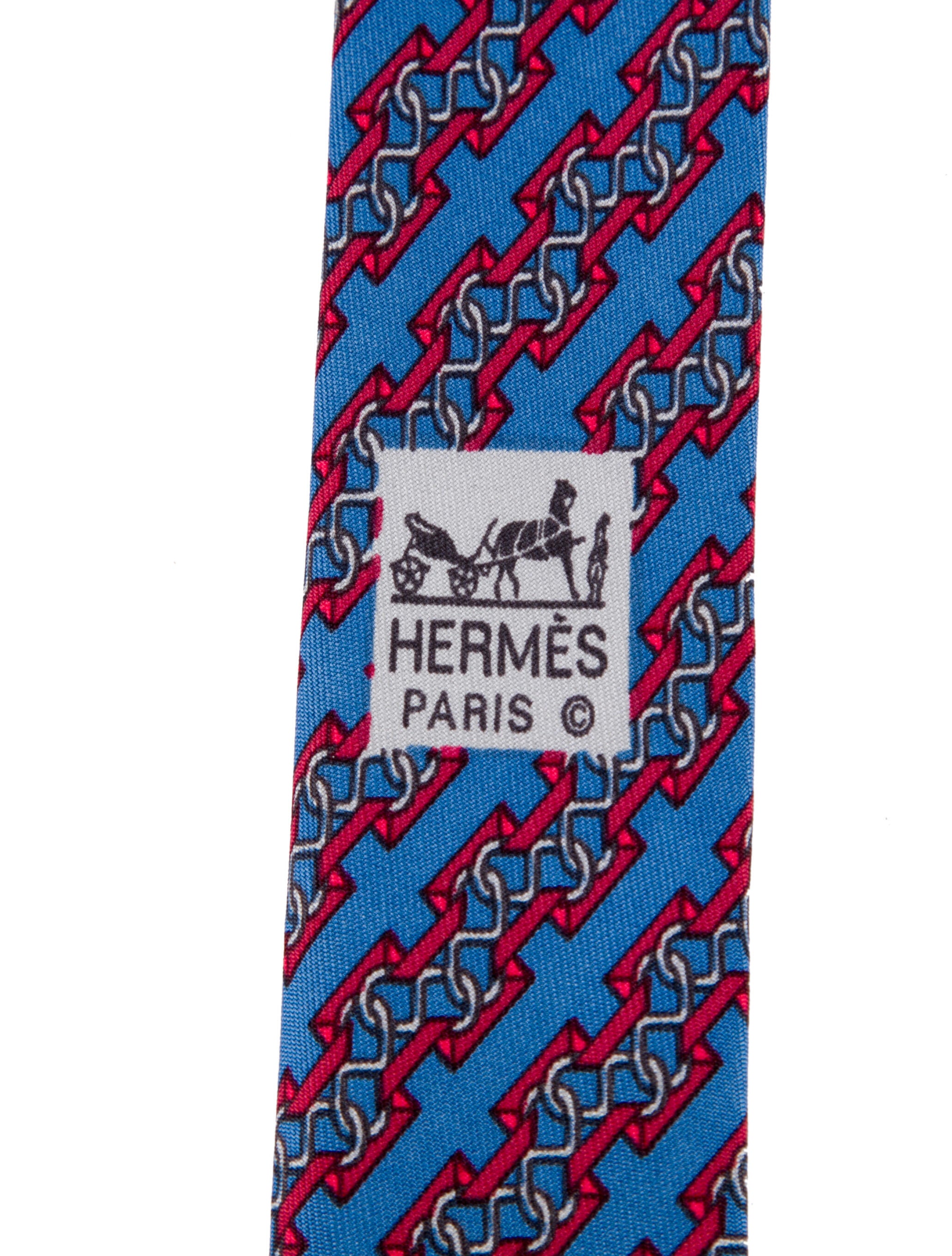 Hermès Silk Print Tie