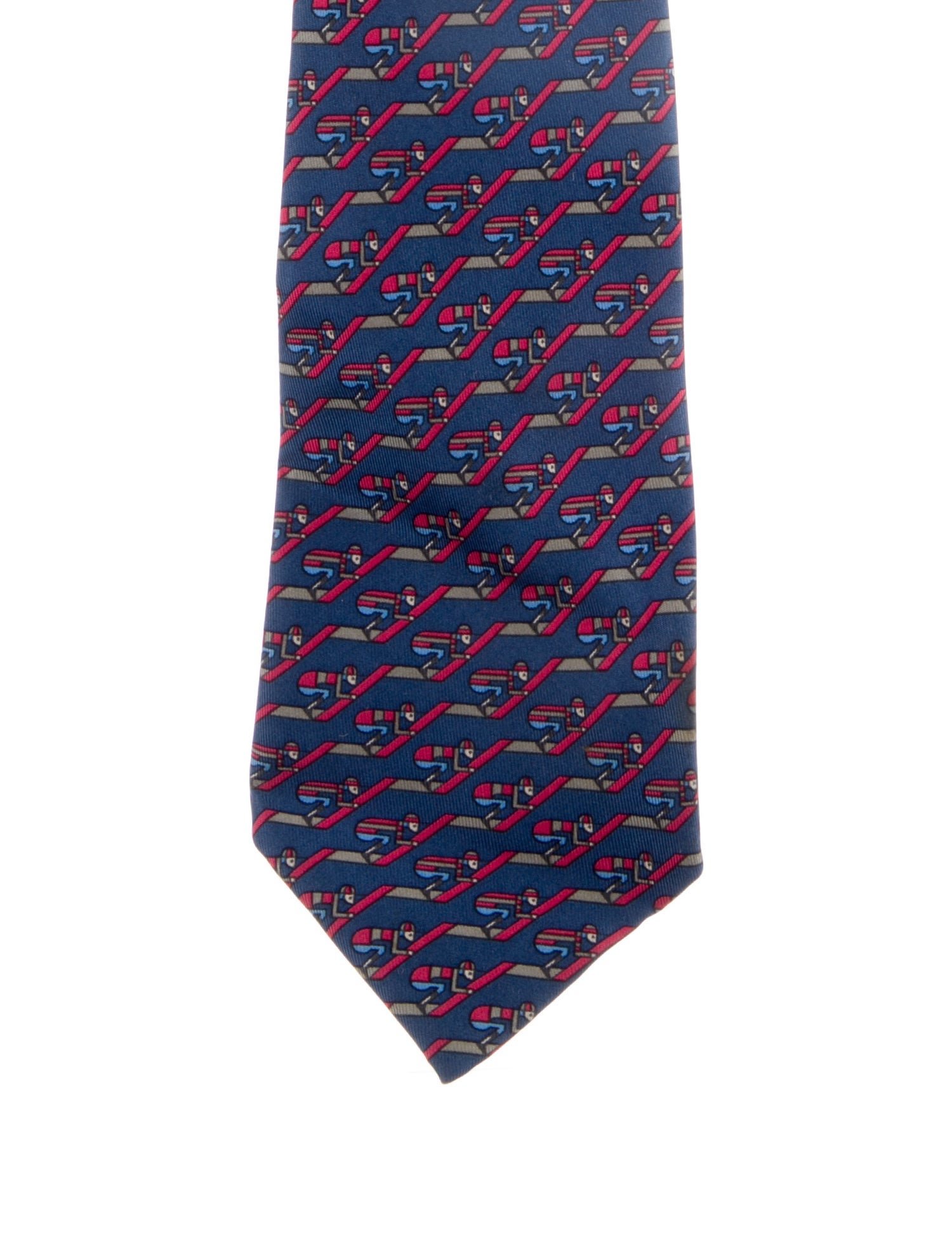 Hermès pattern print tie