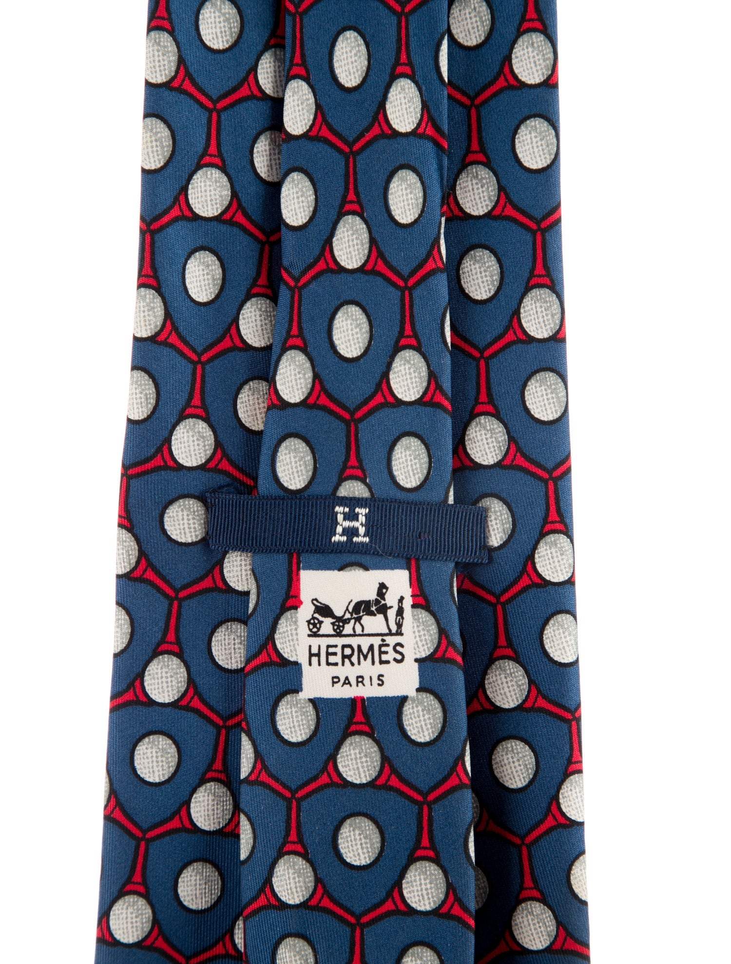 Hermès Silk Print Tie