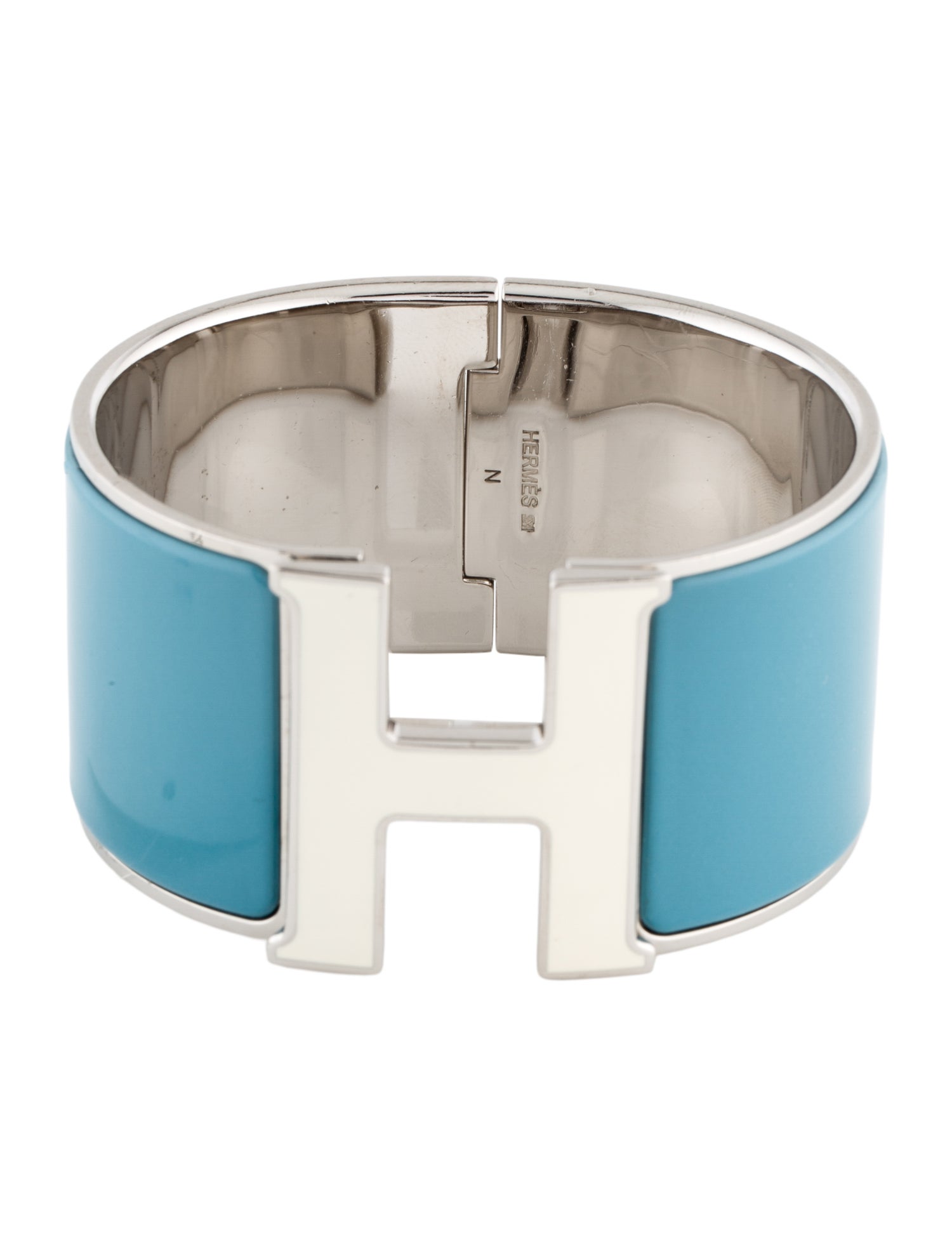 Hermès Clic H XL w/ Enamel Turnlock Bracelet