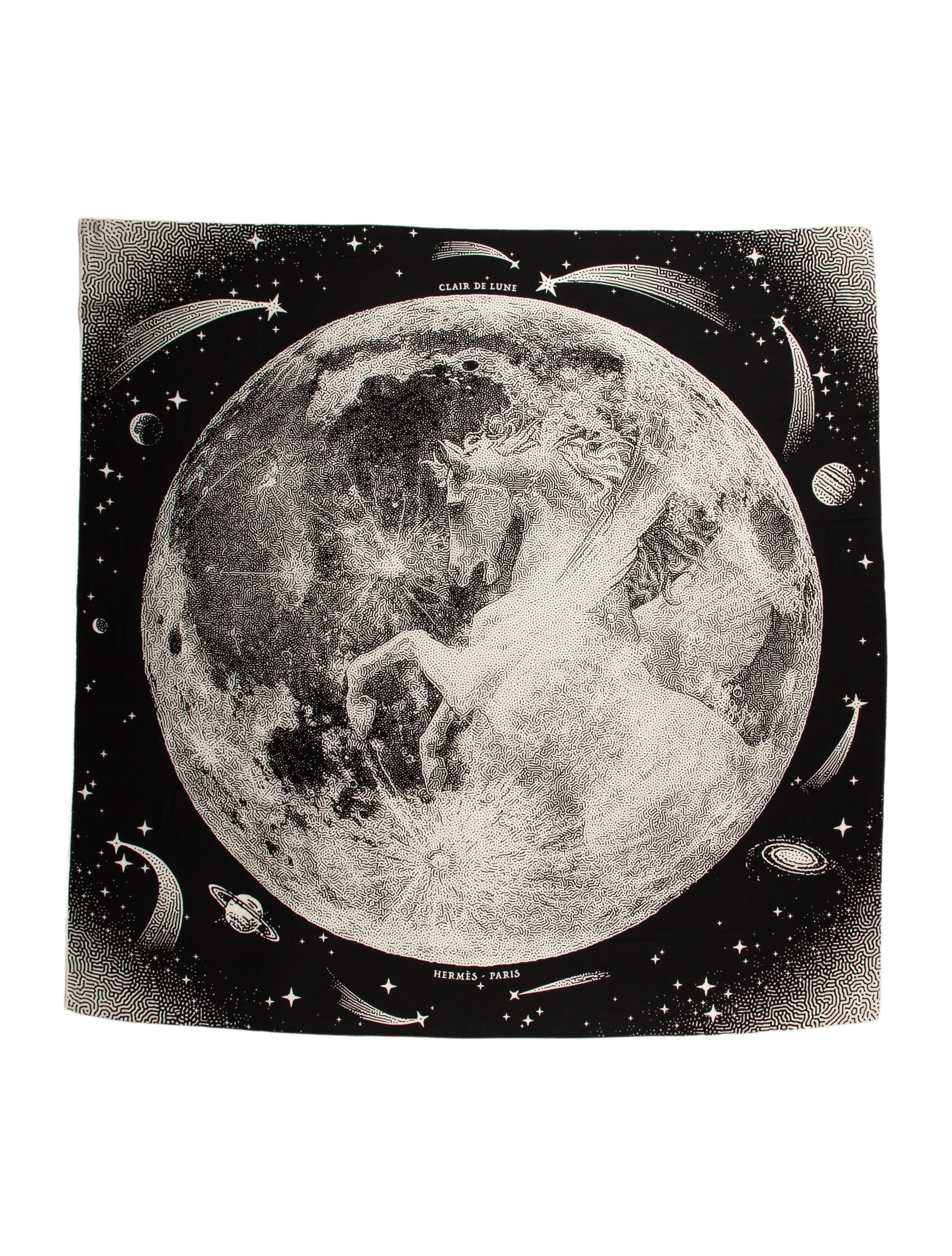 Hermès Clair De Lune Cashmere Shawl w/ Tags