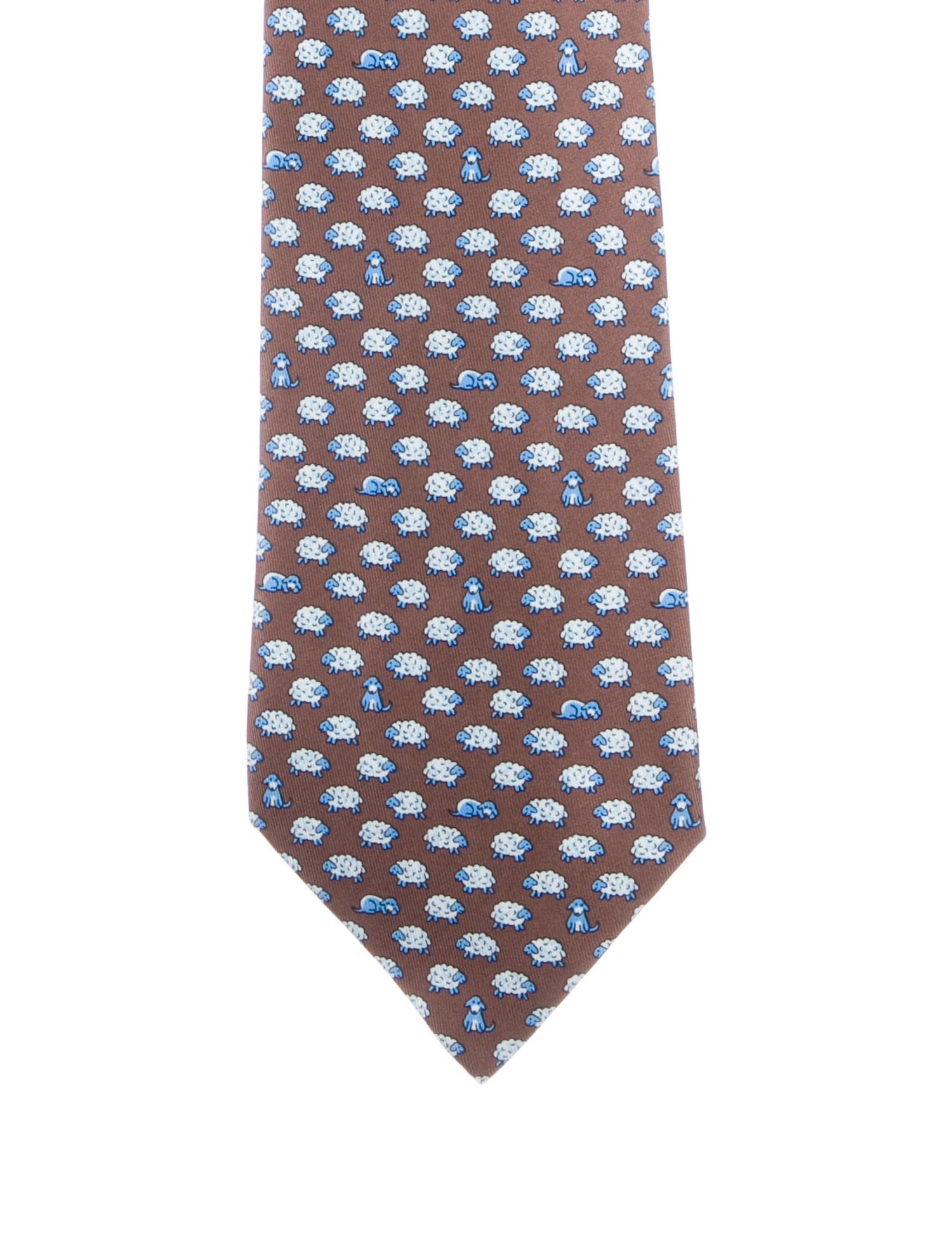 Hermès Printed Silk Tie