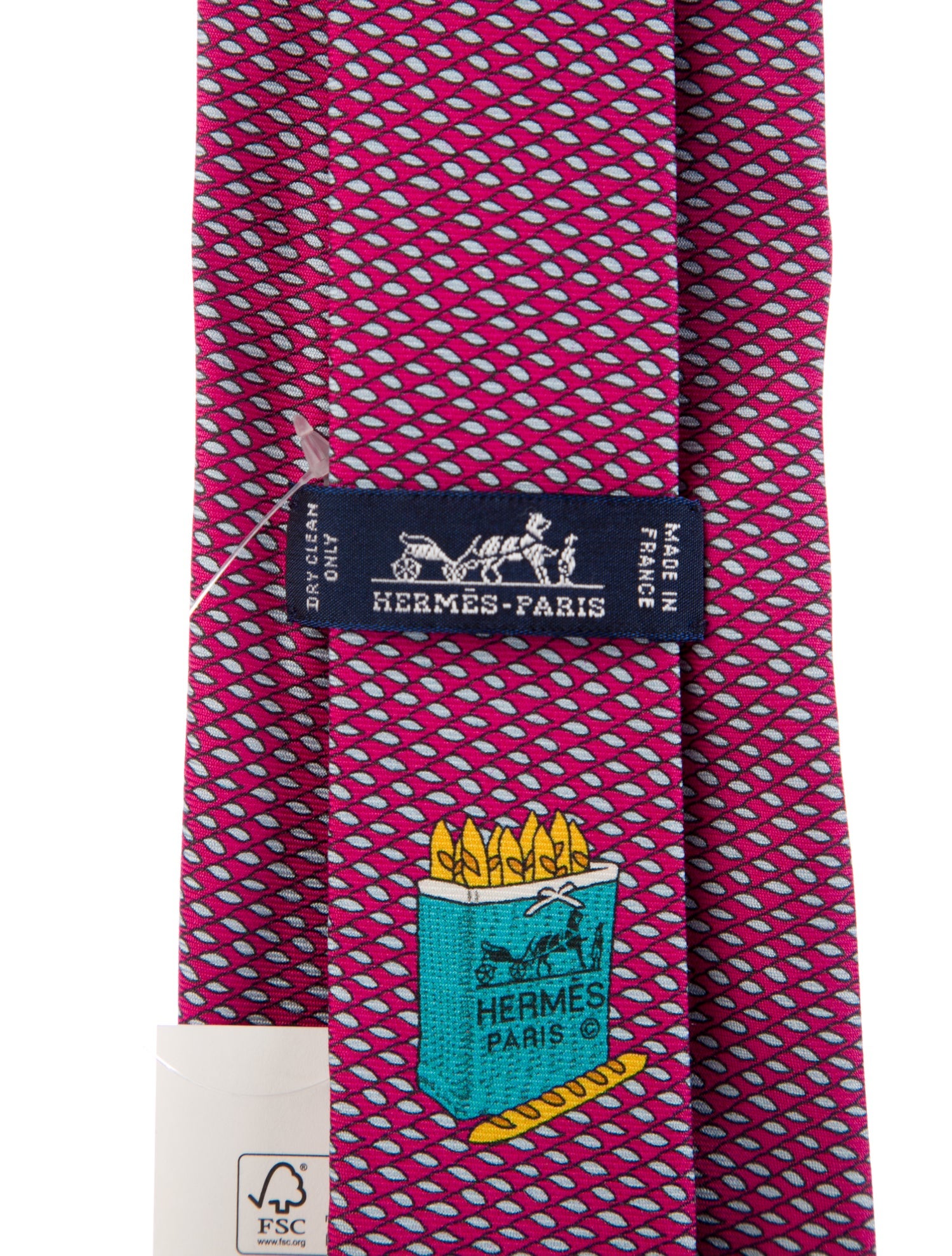 Hermès Silk Pattern Tie