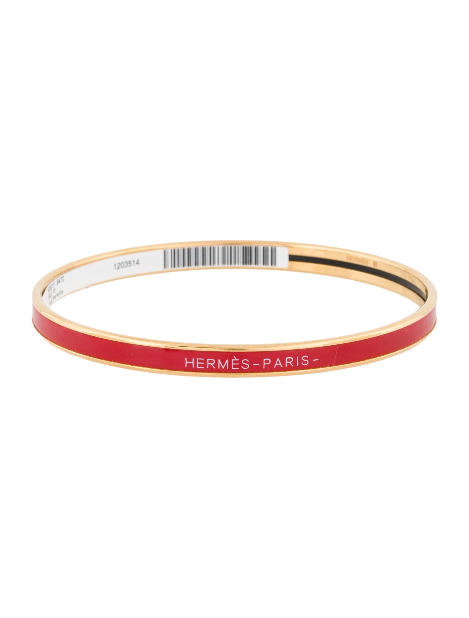 Hermès Enamel Uni Bangle Bracelet