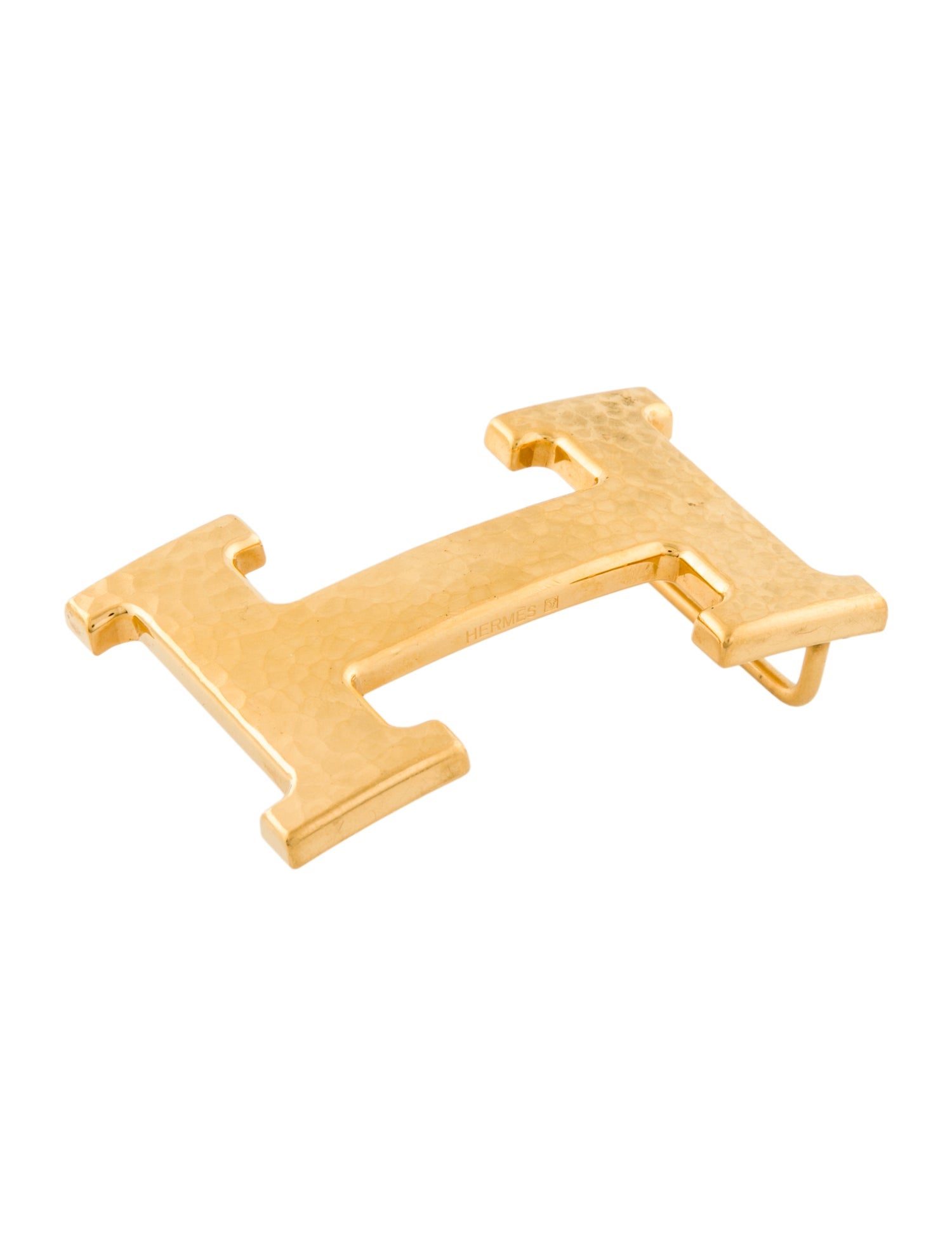 Hermès H Martelée 32mm Belt Buckle