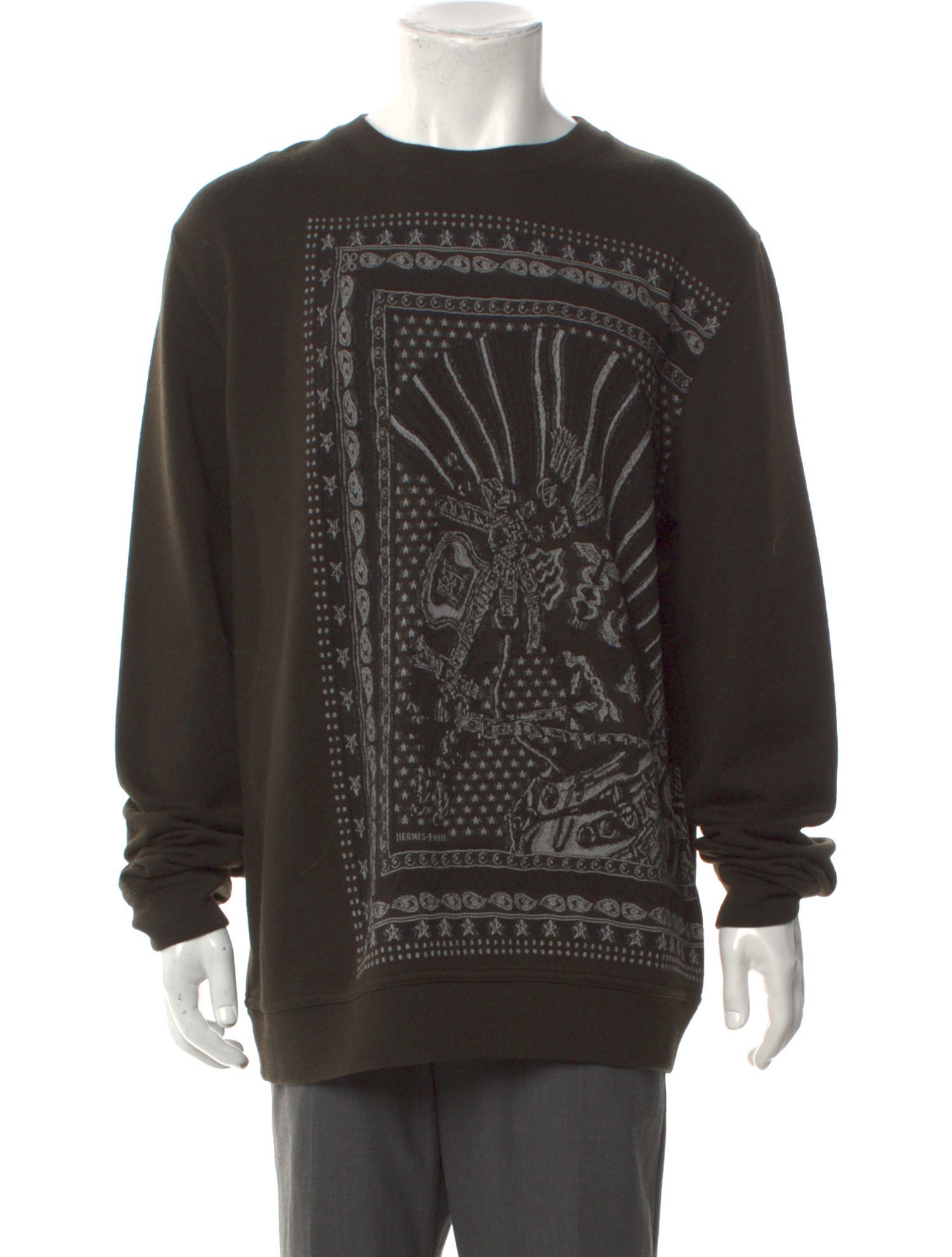 Hermès Wool Printed Pullover w/ Tags