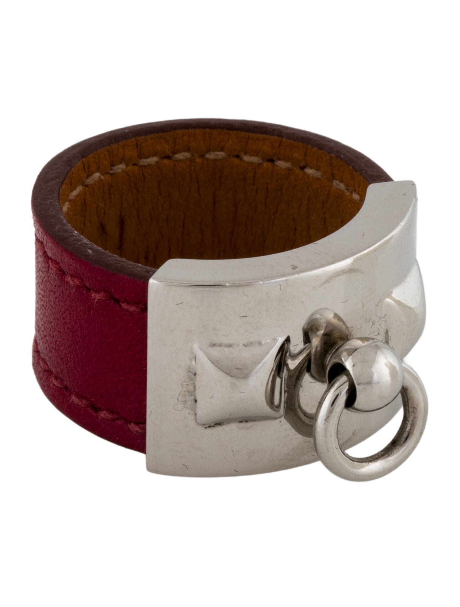 Hermès Leather Collier de Chien Band Ring