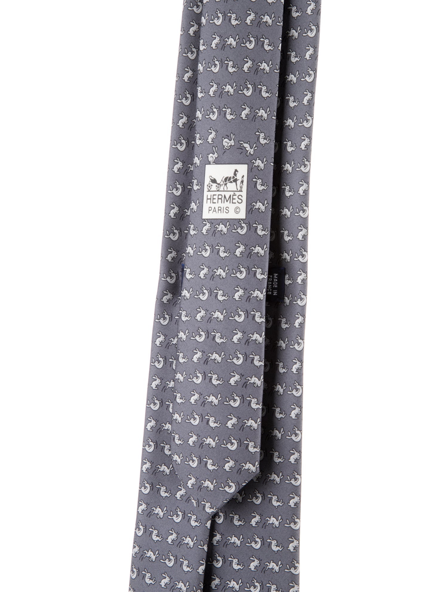 Hermès Printed Silk Tie