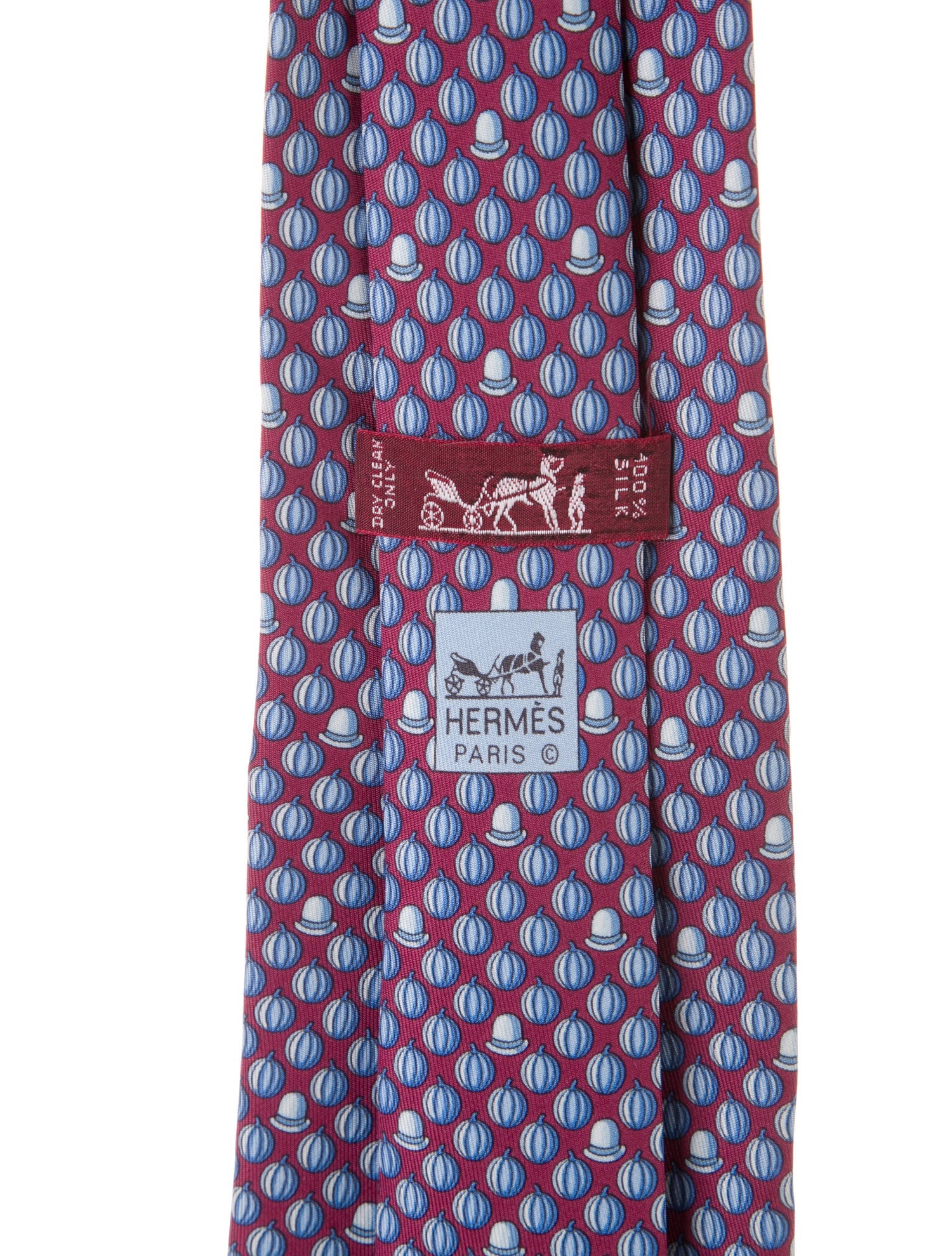Hermès Printed Silk Tie