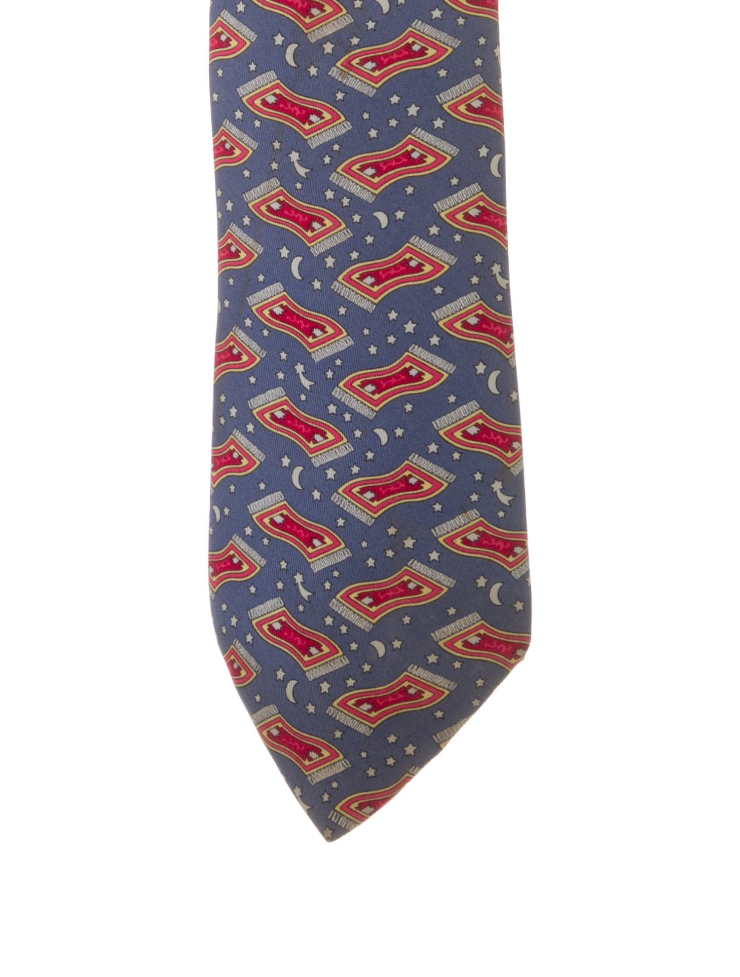 Hermès Printed Silk Tie