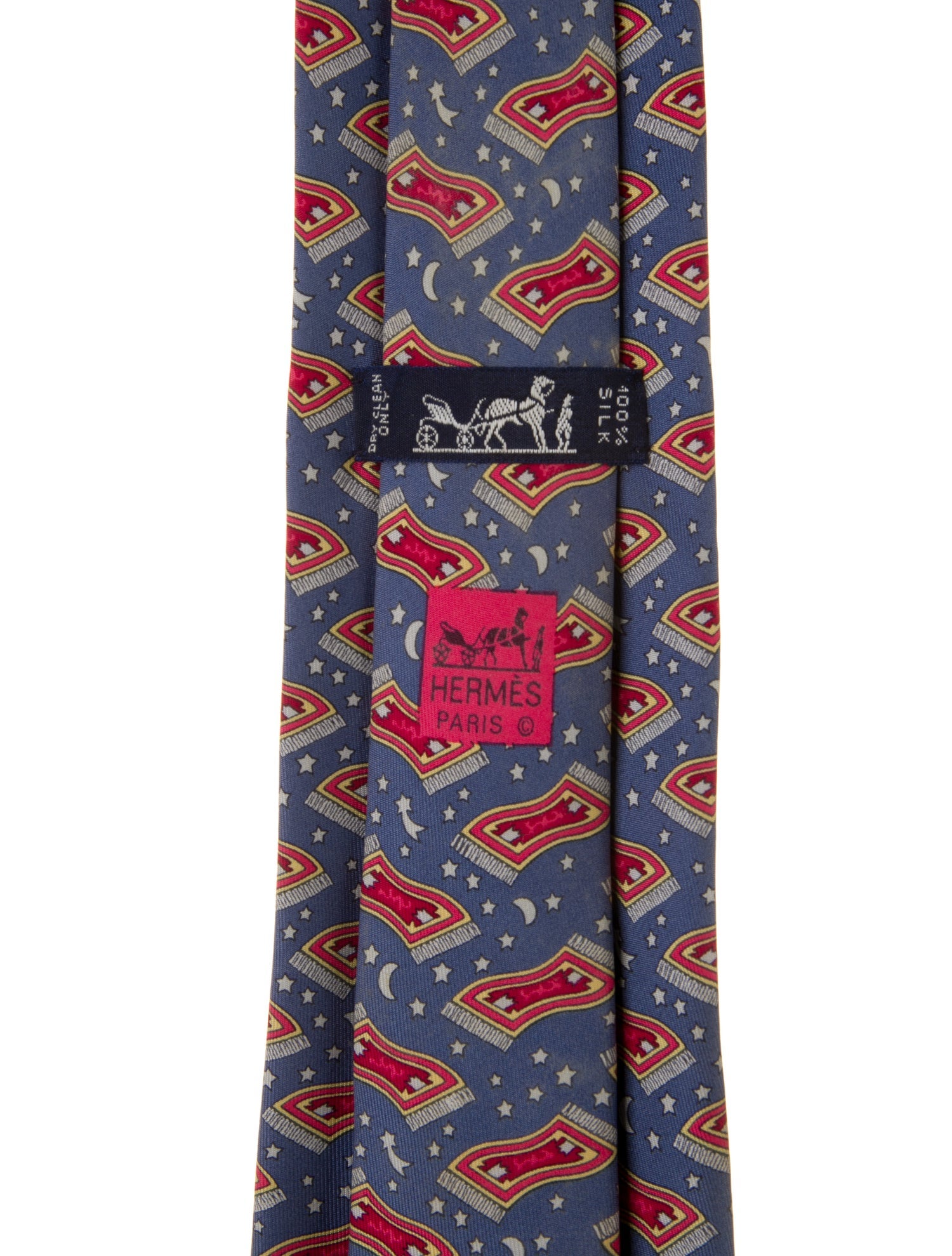 Hermès Printed Silk Tie