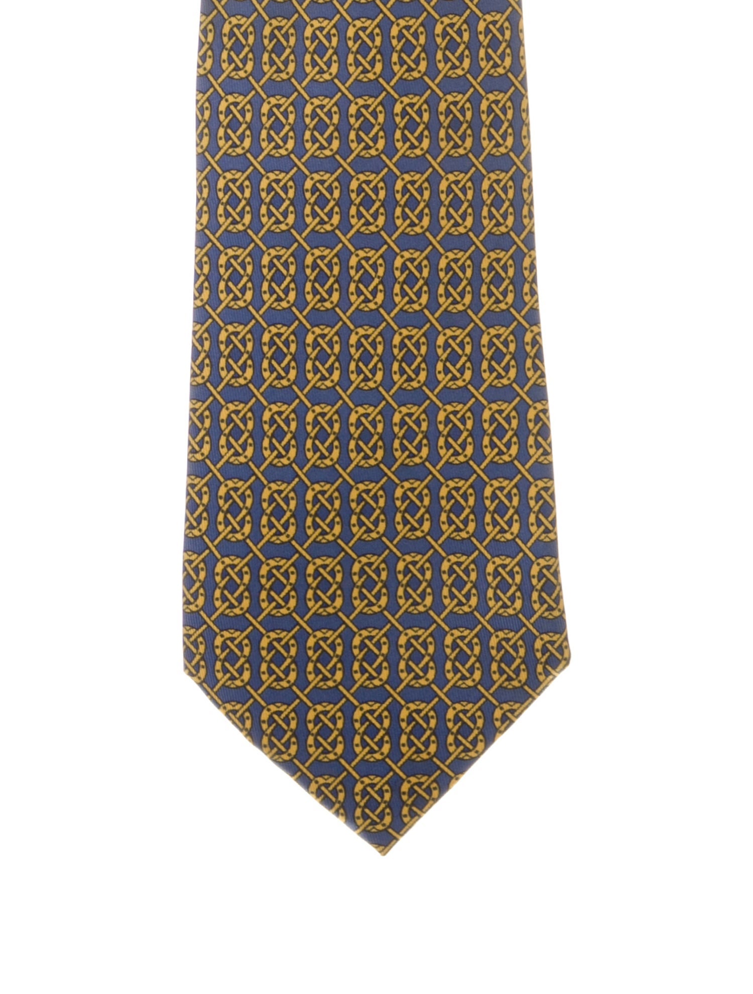 Hermès Printed Silk Tie