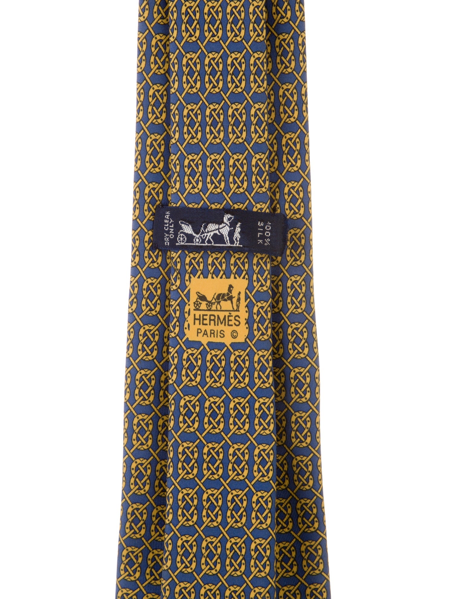 Hermès Printed Silk Tie