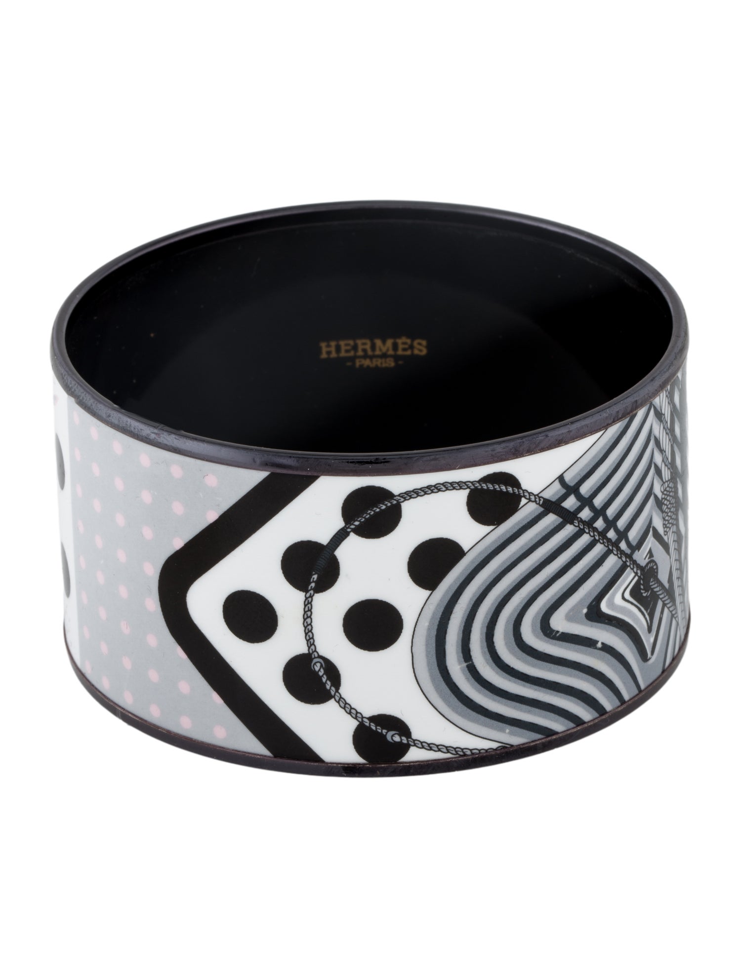 Hermès Clic-Clac à Pois Extra Wide Enamel Bracelet