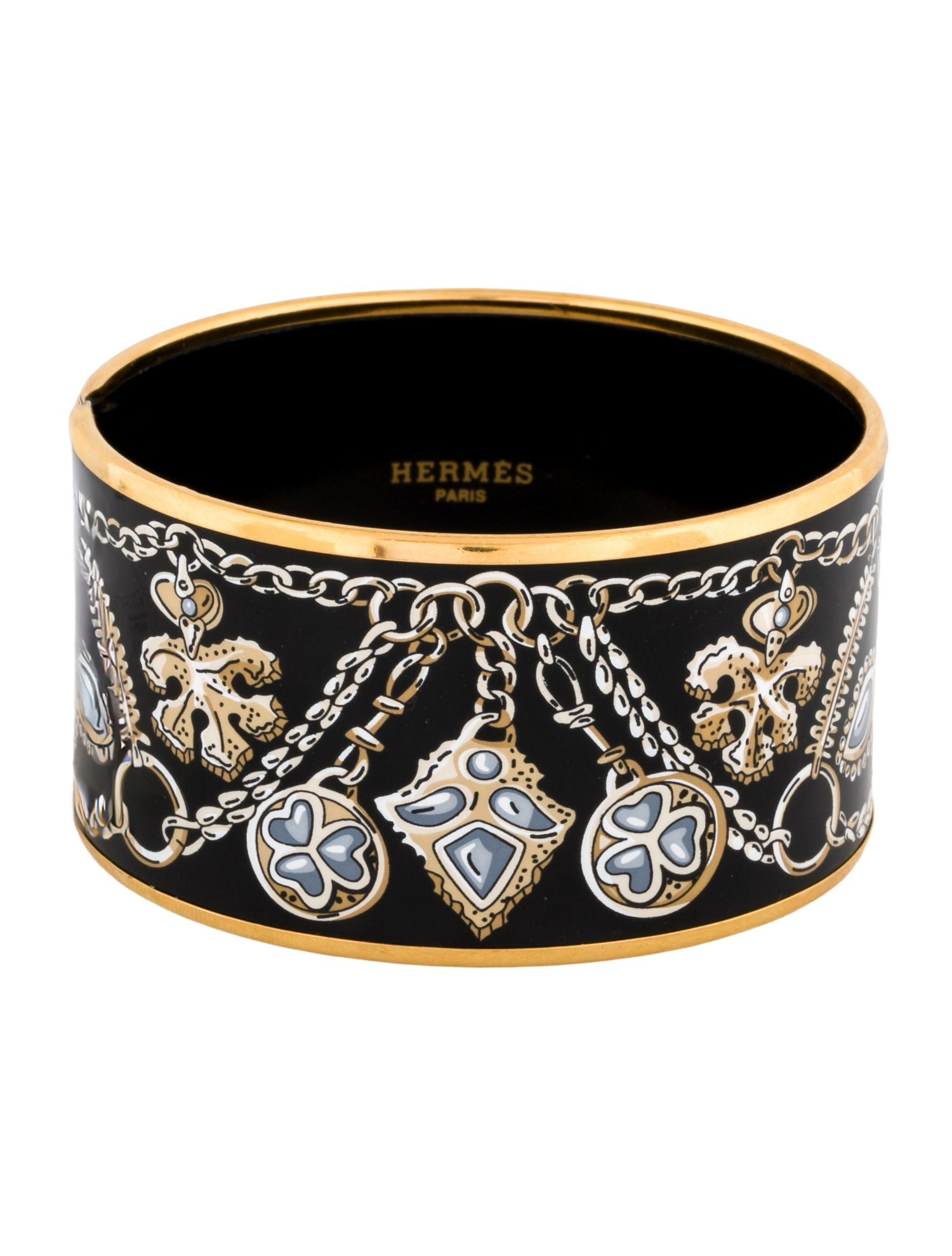 Hermès Enamel Tresors Retrouves Bangle Bracelet