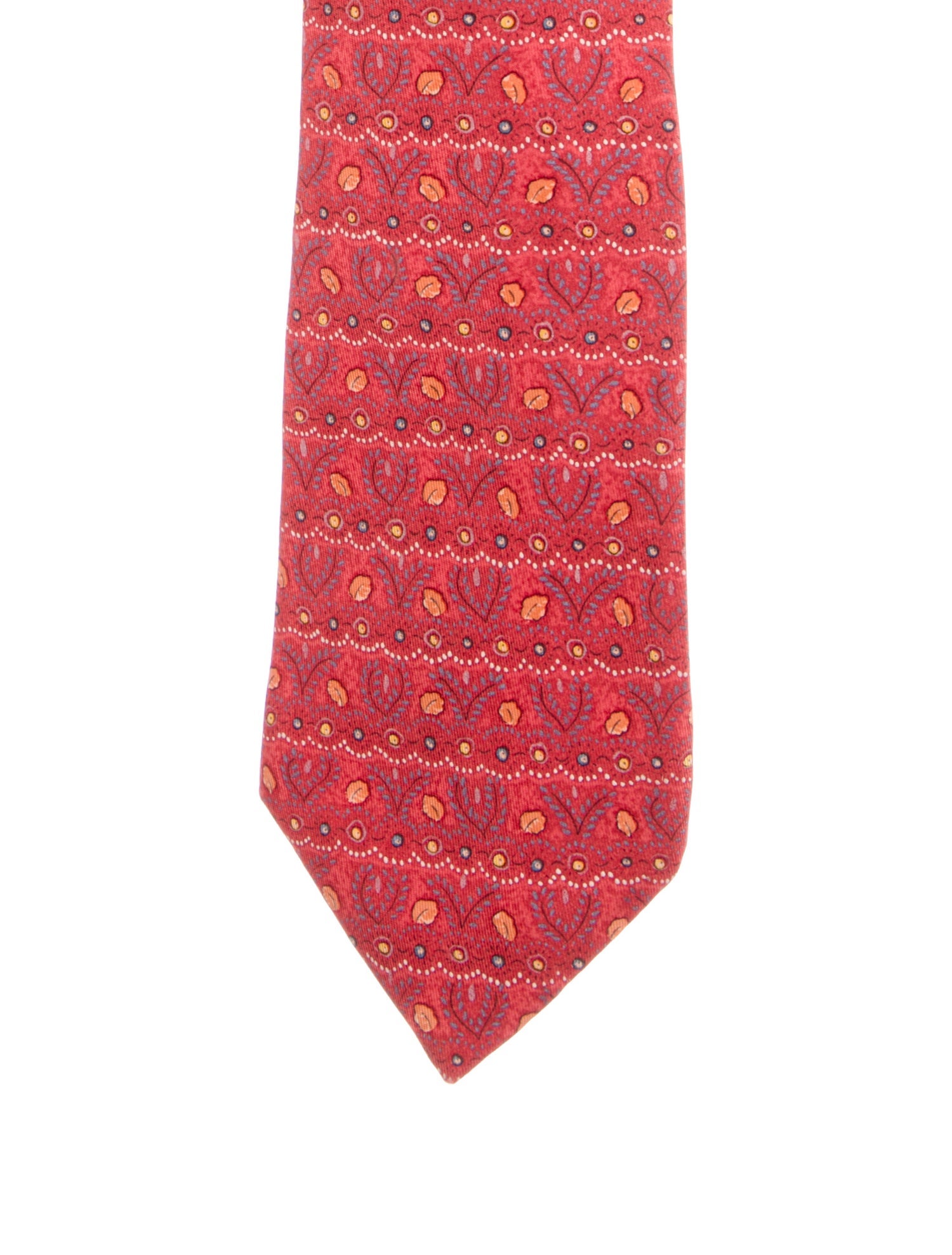 Hermès Printed Silk Tie