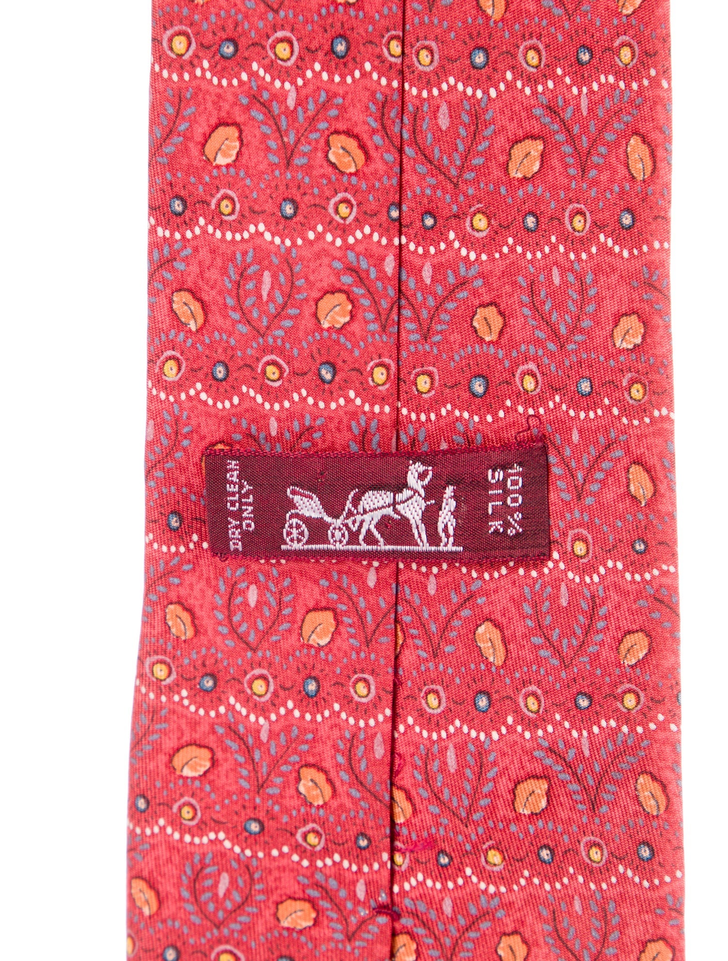 Hermès Printed Silk Tie