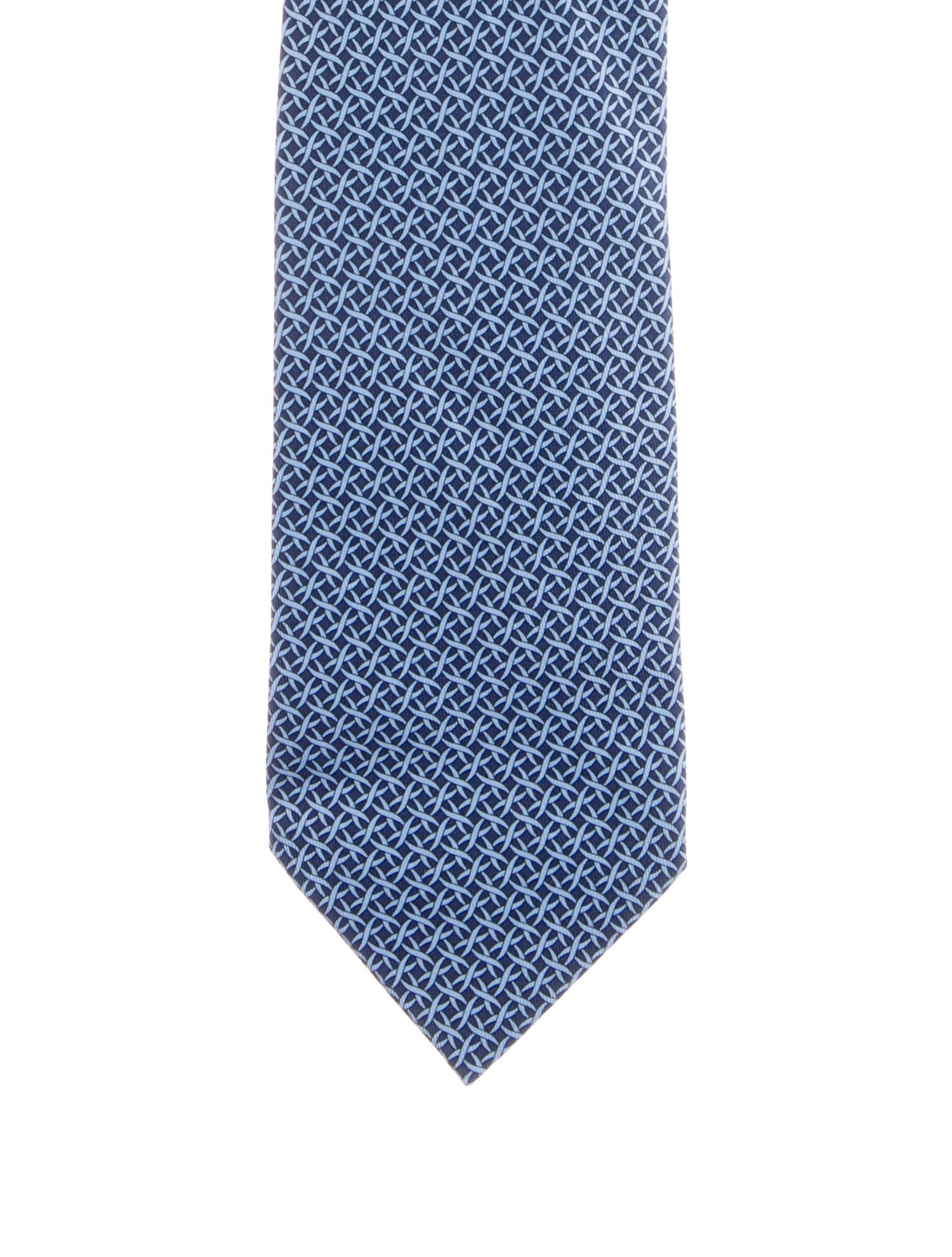 Hermès Printed Silk Tie