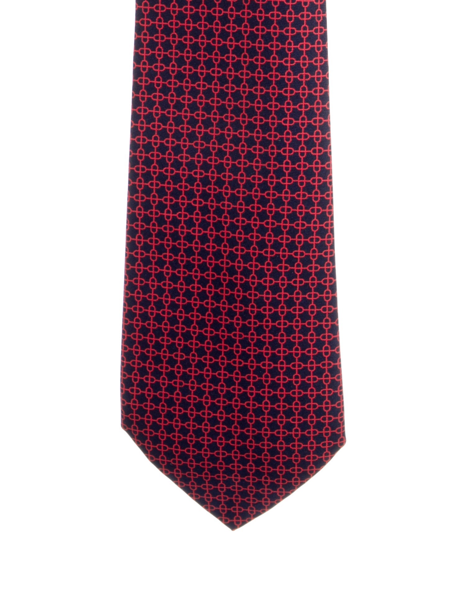 Hermès Printed Silk Tie