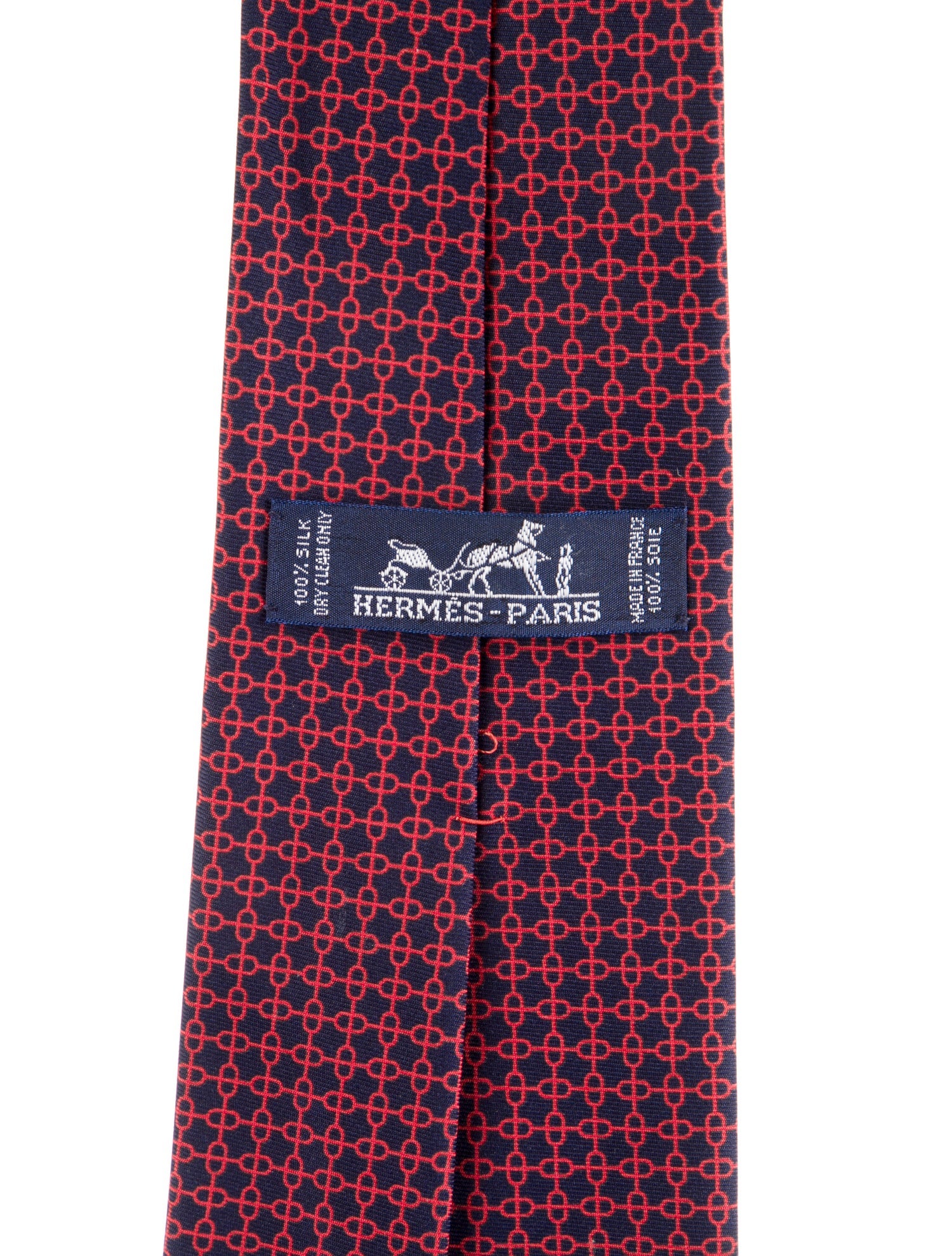 Hermès Printed Silk Tie