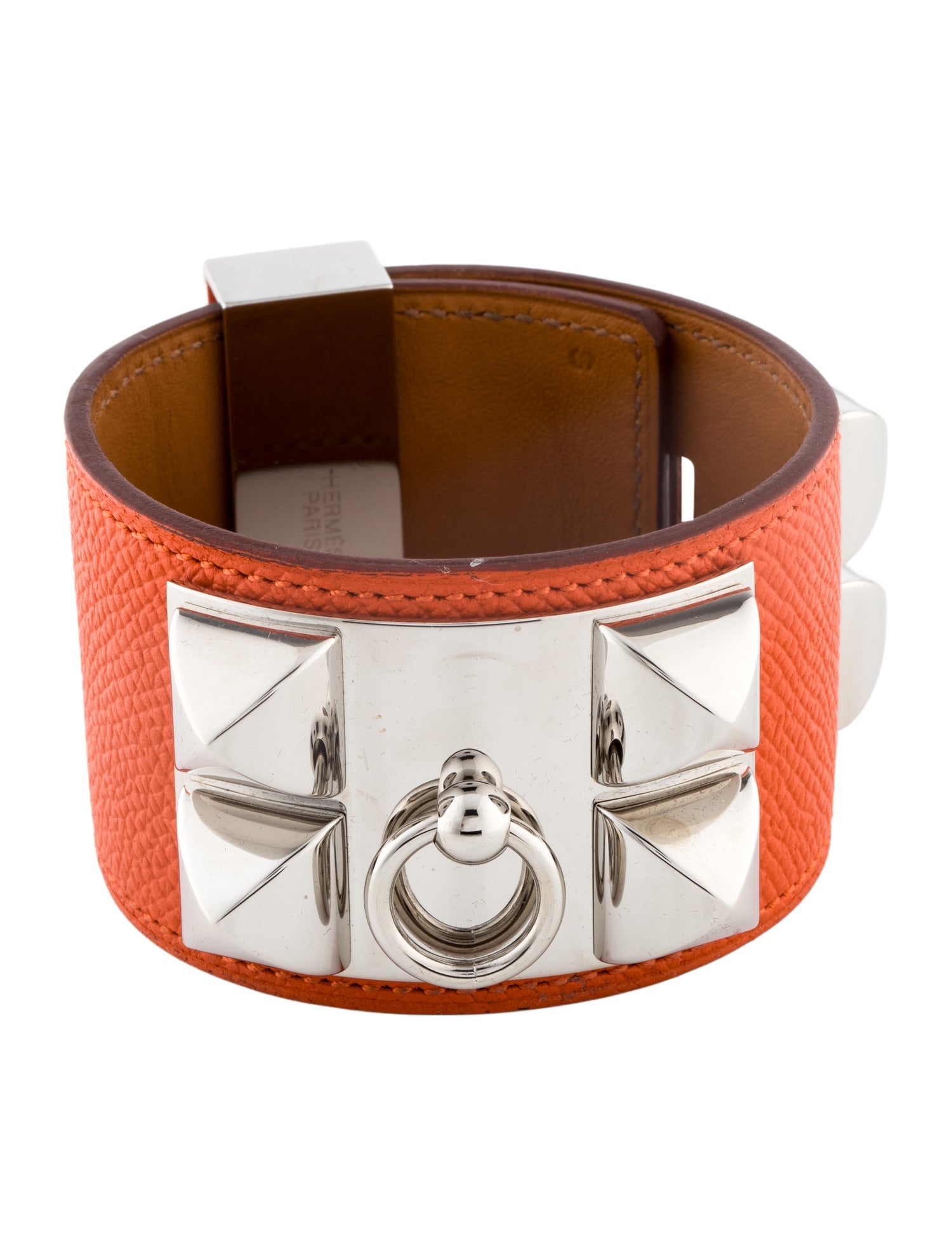 Hermès Leather Collier De Chien Wrap Bracelet