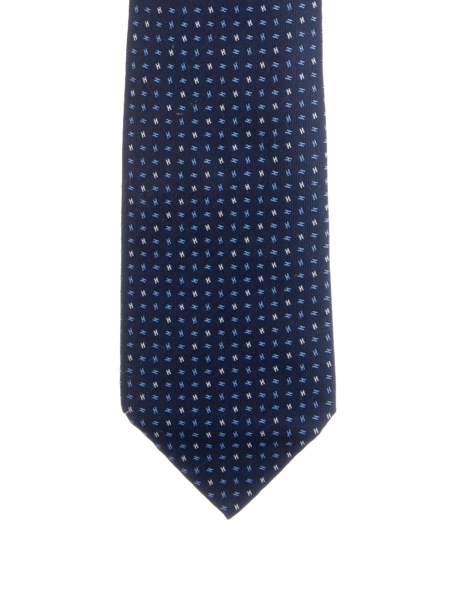 Hermès Printed Silk Tie