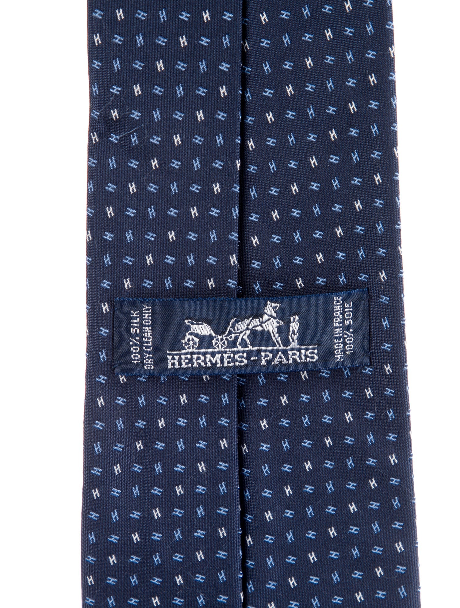Hermès Printed Silk Tie