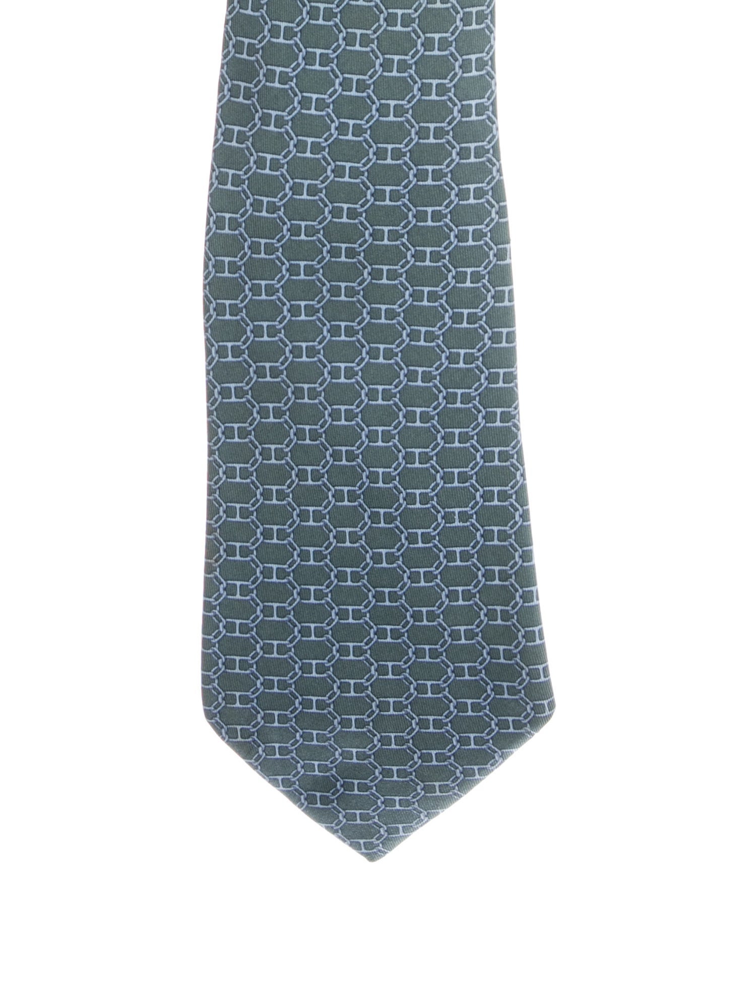 Hermès Printed Silk Tie