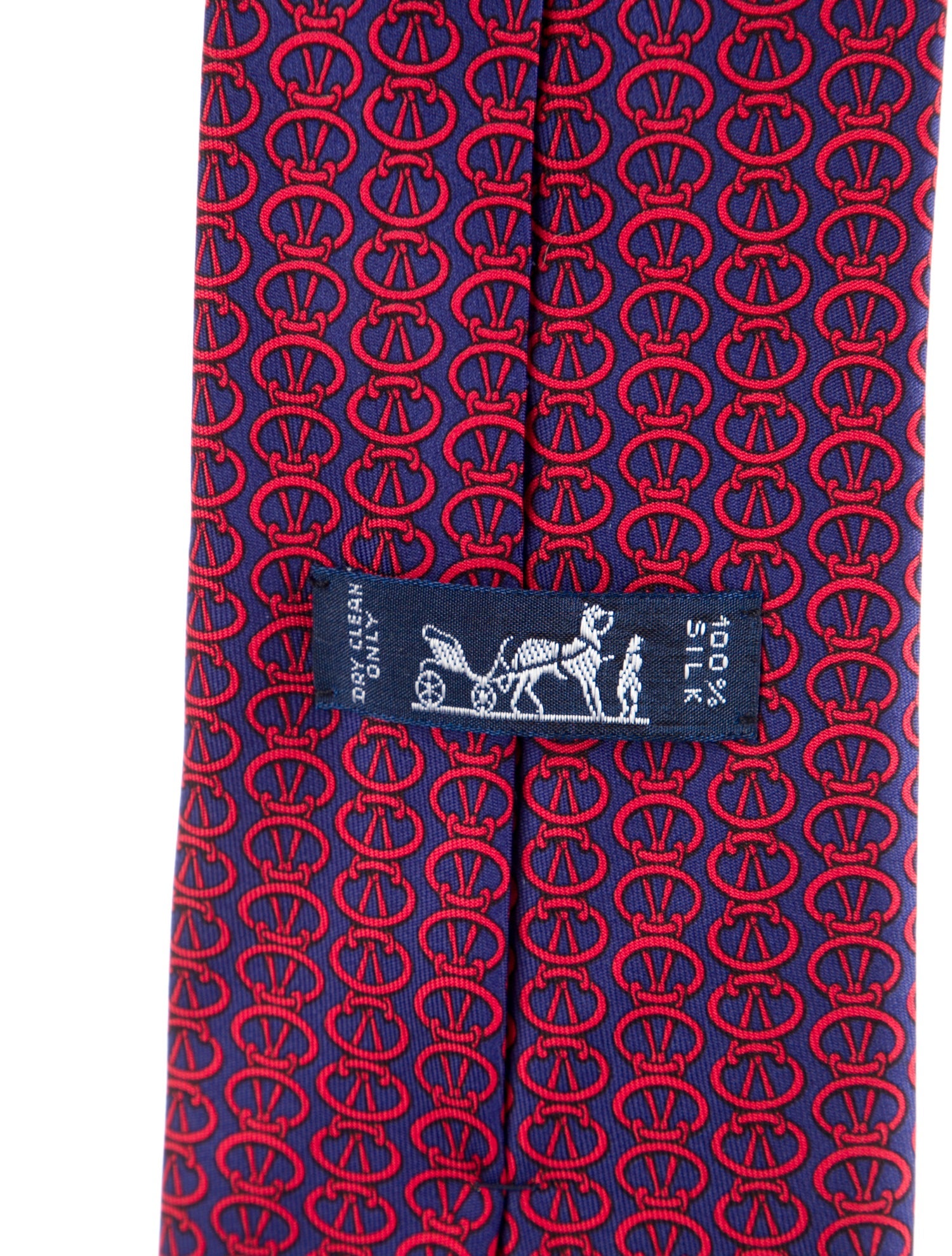 Hermès Printed Silk Tie