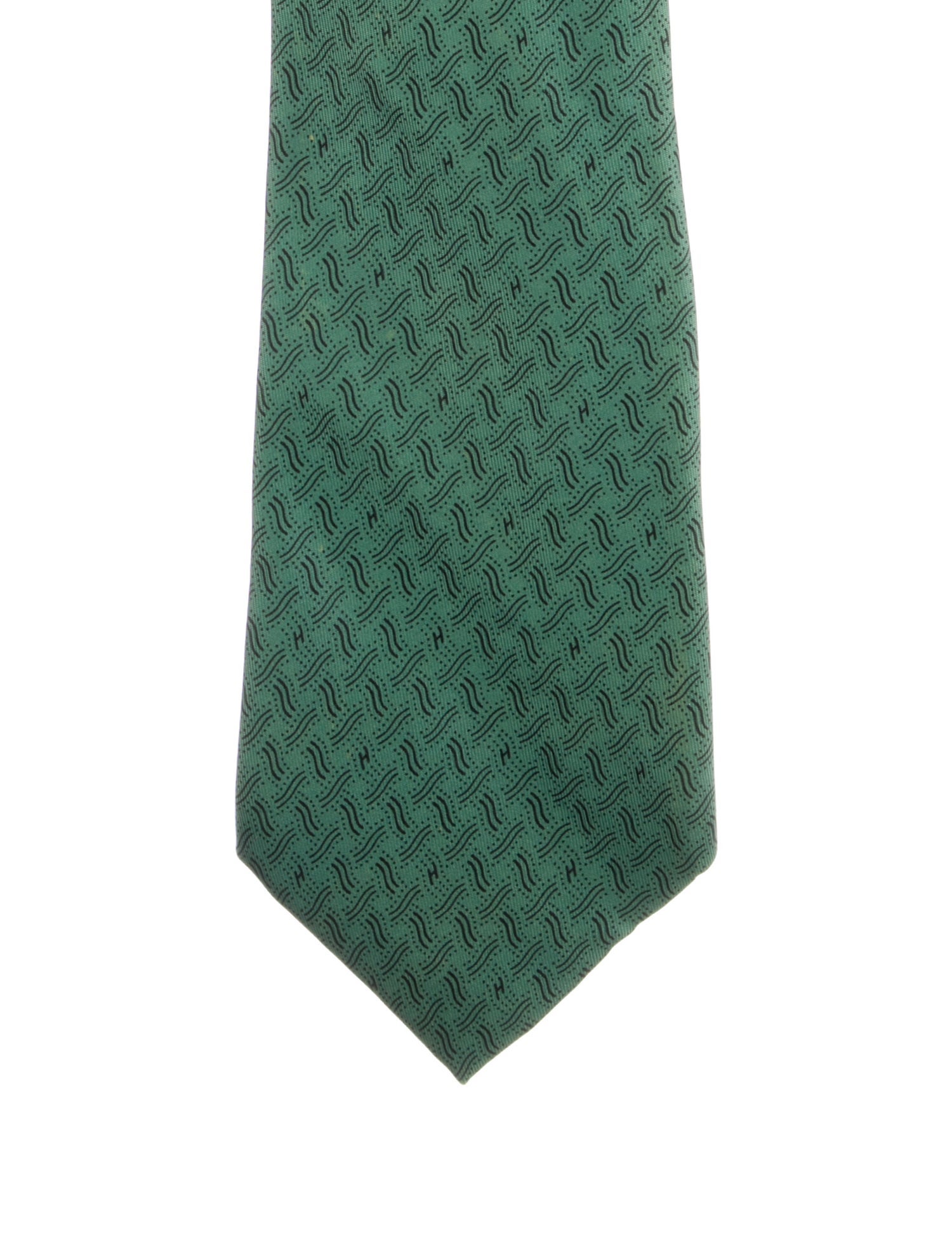 Hermès Printed Silk Tie