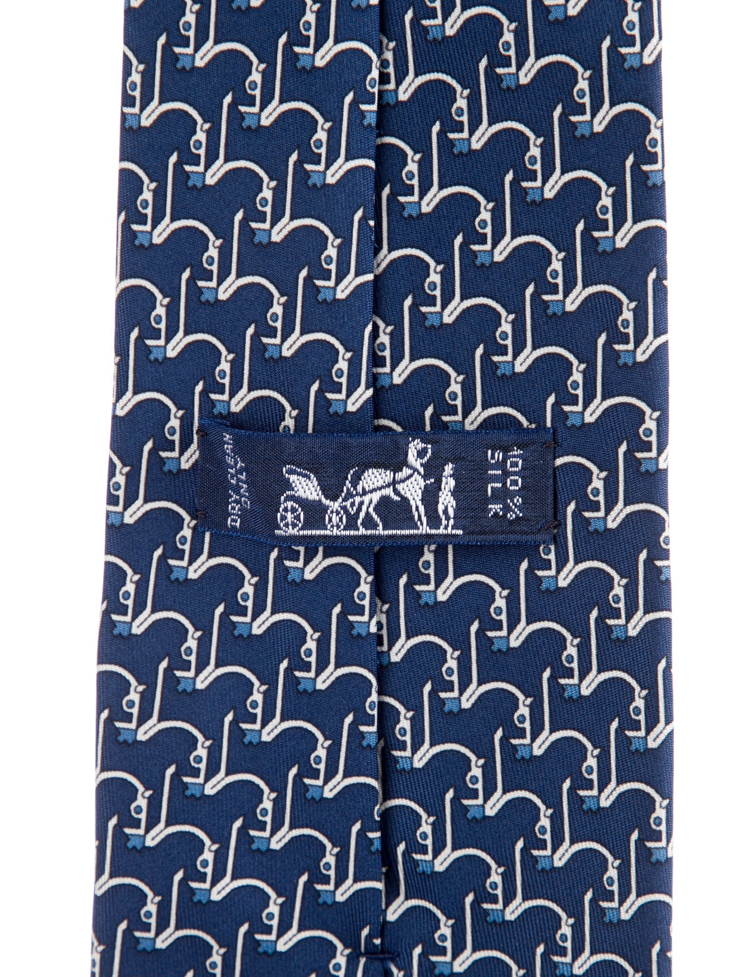 Hermès Printed Silk Tie