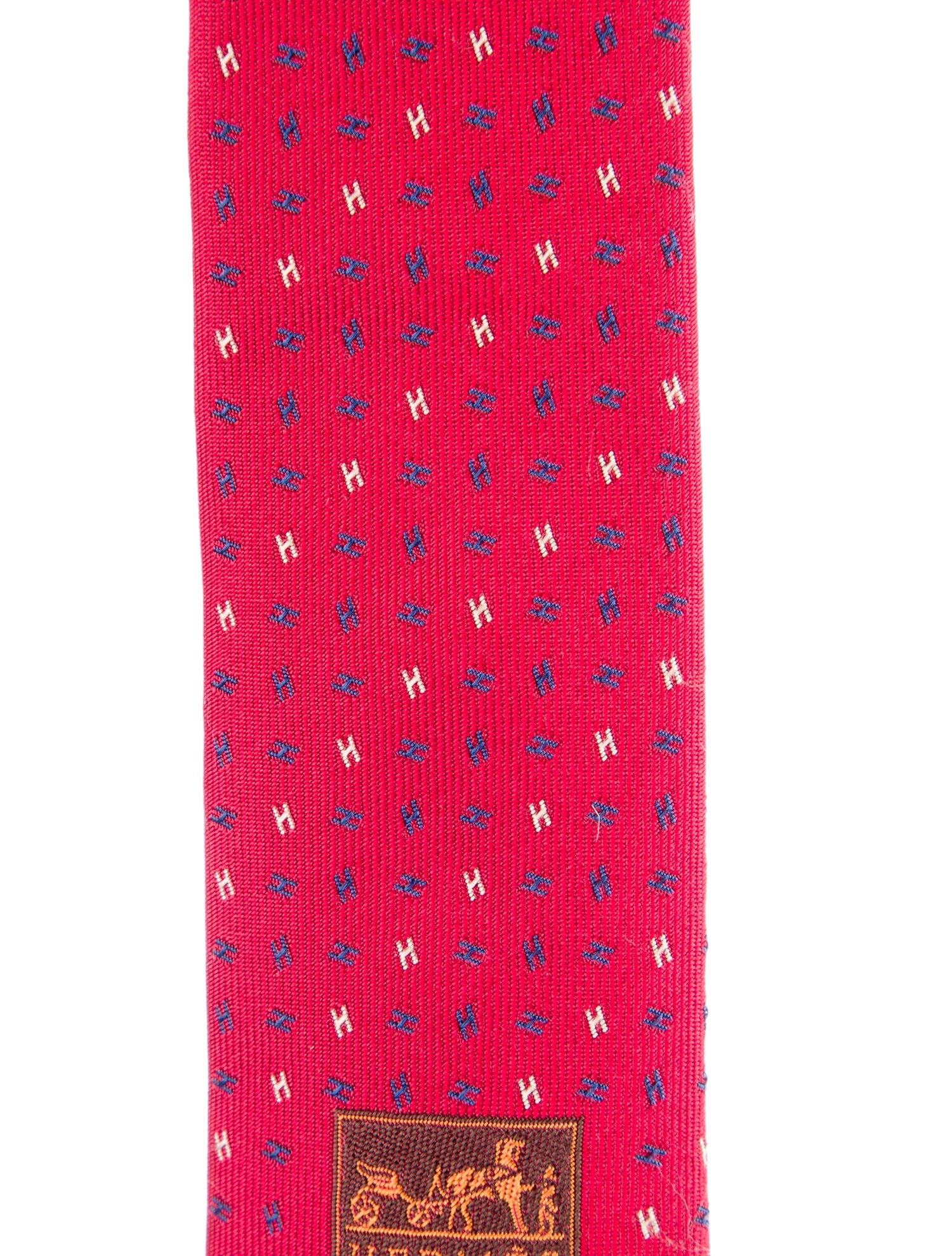 Hermès Printed Silk Tie