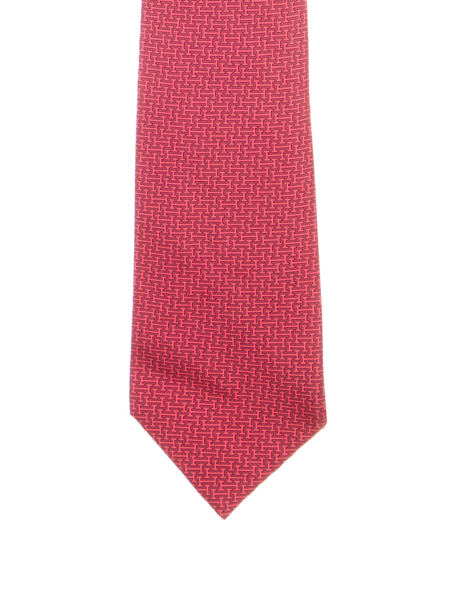 Hermès Printed Silk Tie